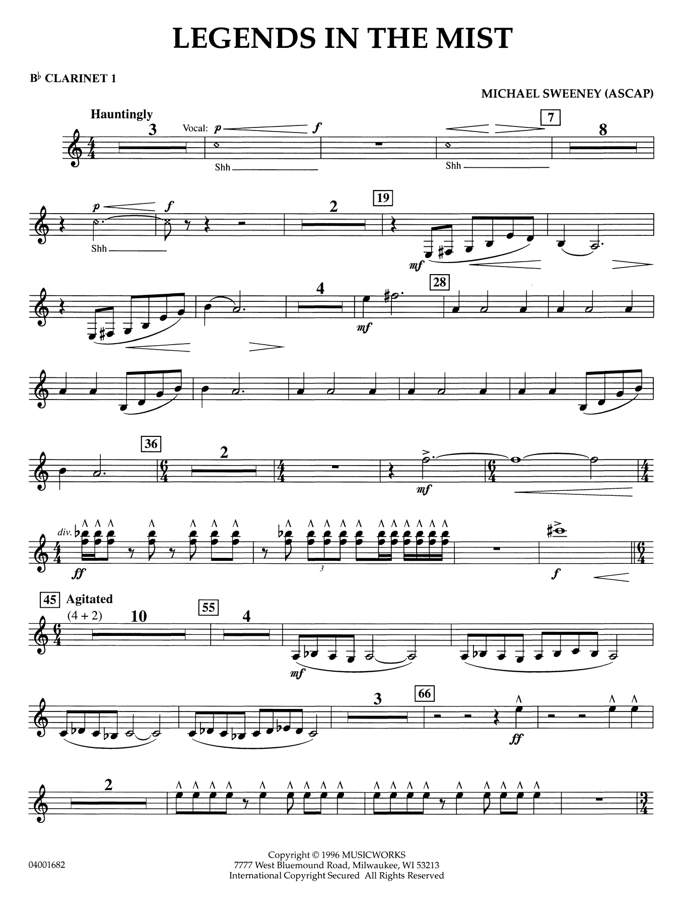 Legends in the Mist - Bb Clarinet 1