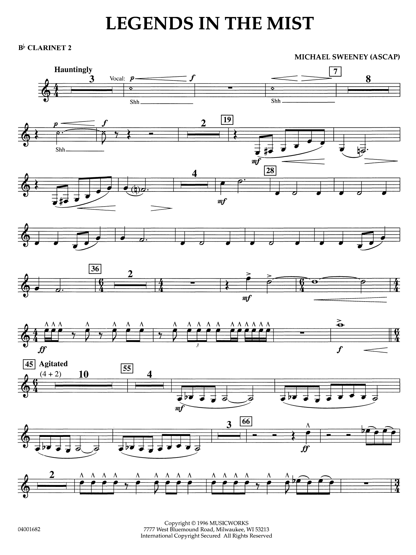 Legends in the Mist - Bb Clarinet 2