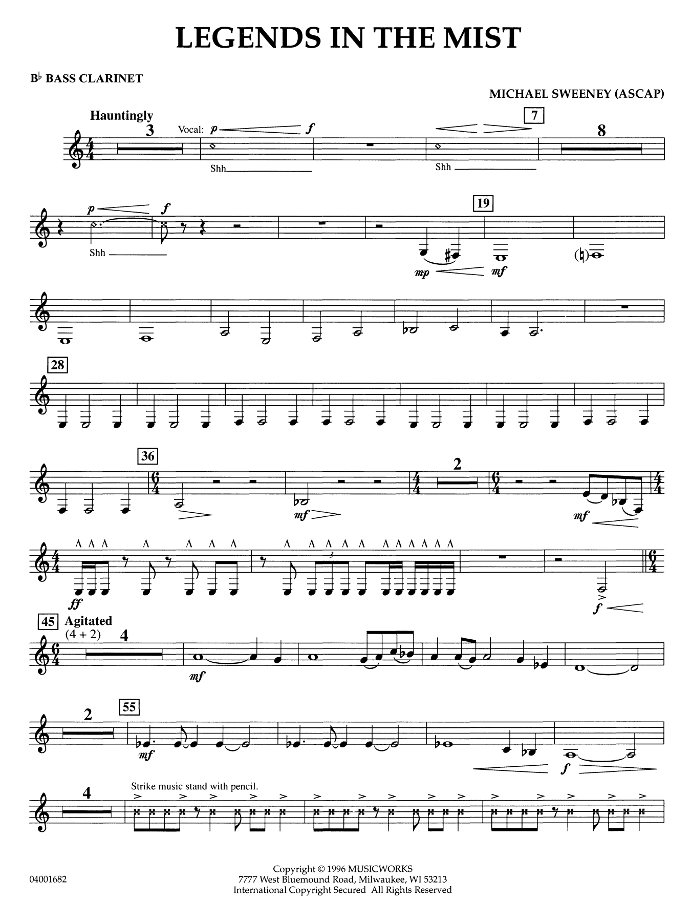 Legends in the Mist - Bb Bass Clarinet