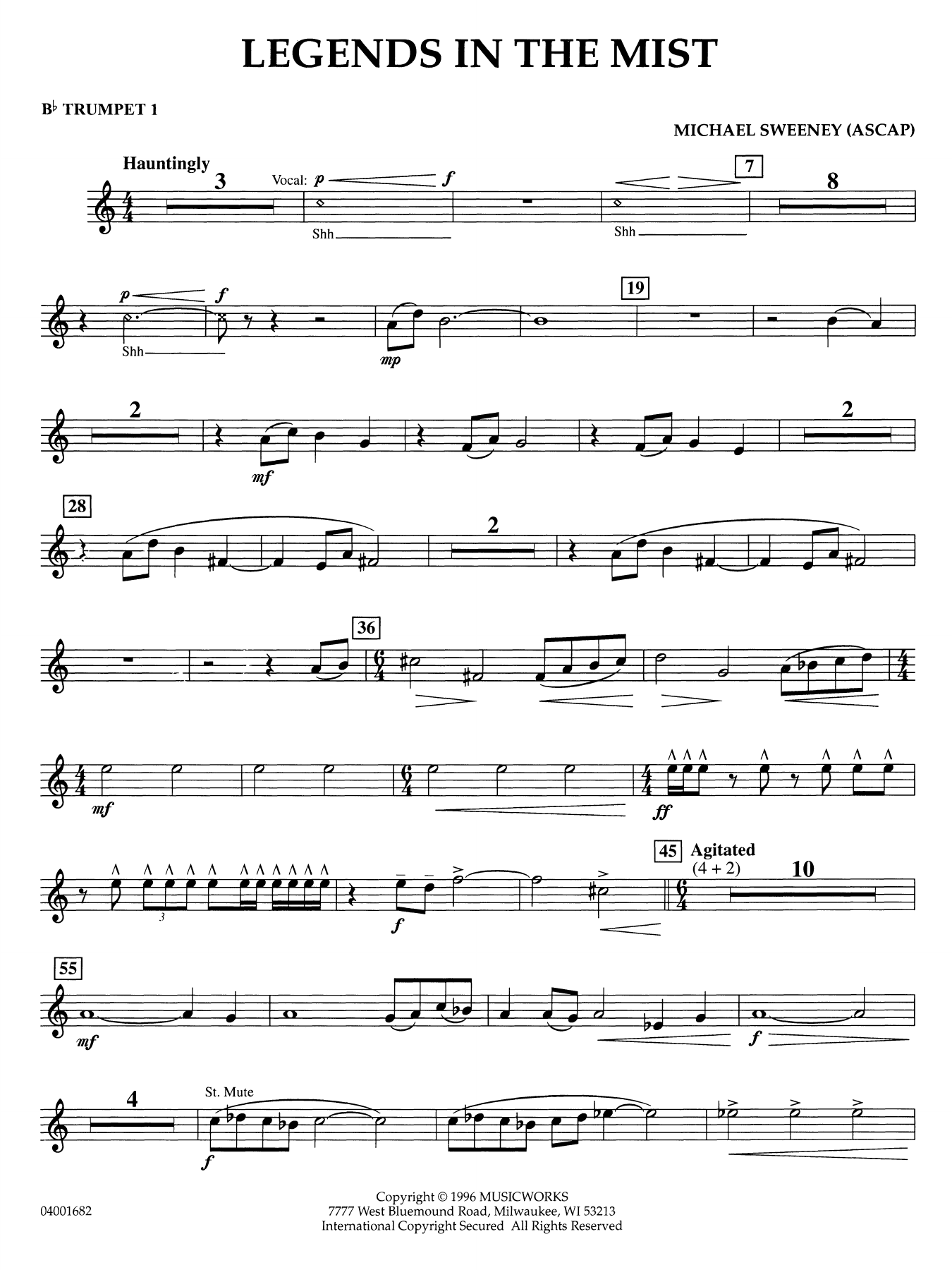 Legends in the Mist - Bb Trumpet 1