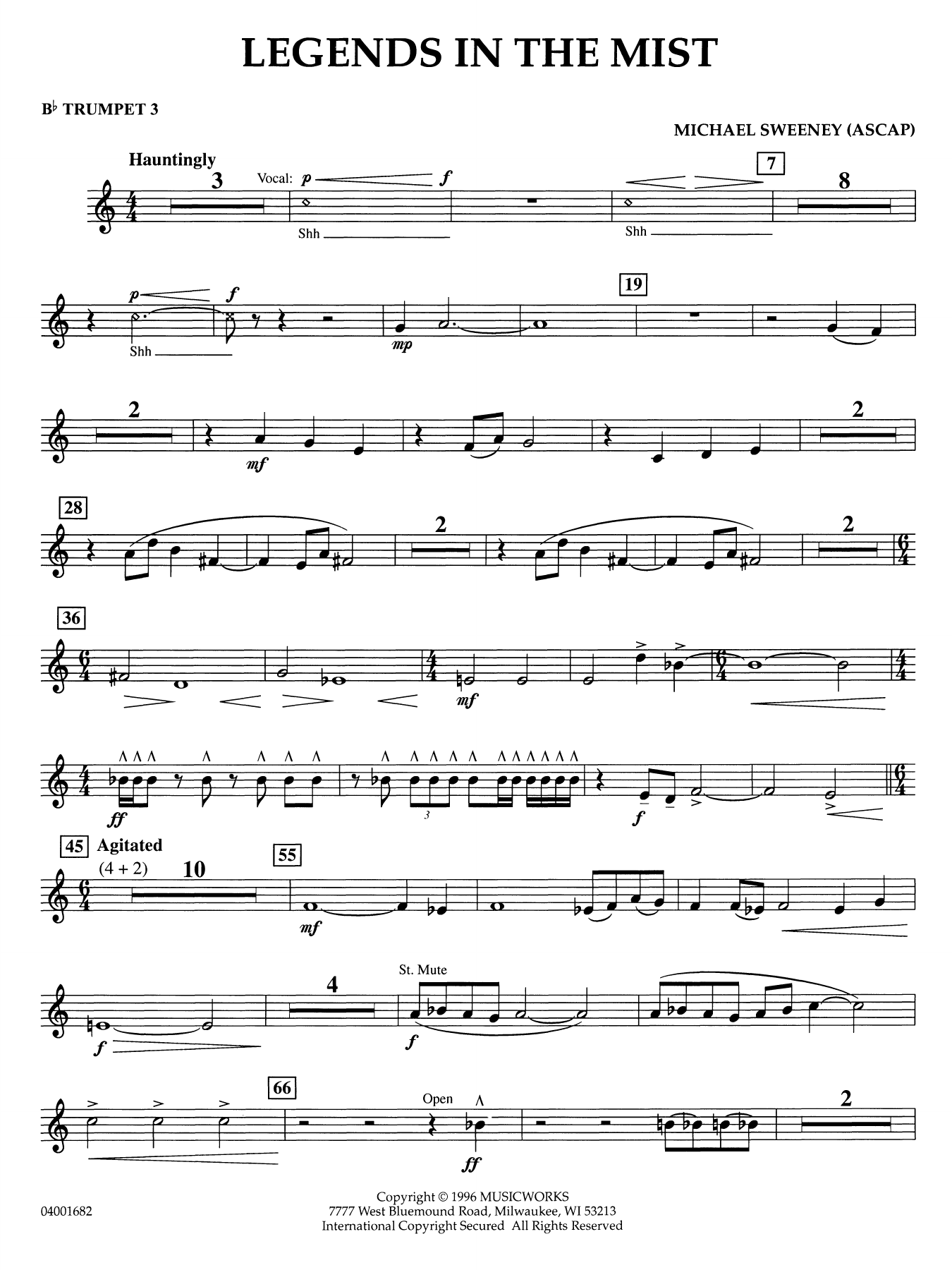 Legends in the Mist - Bb Trumpet 3