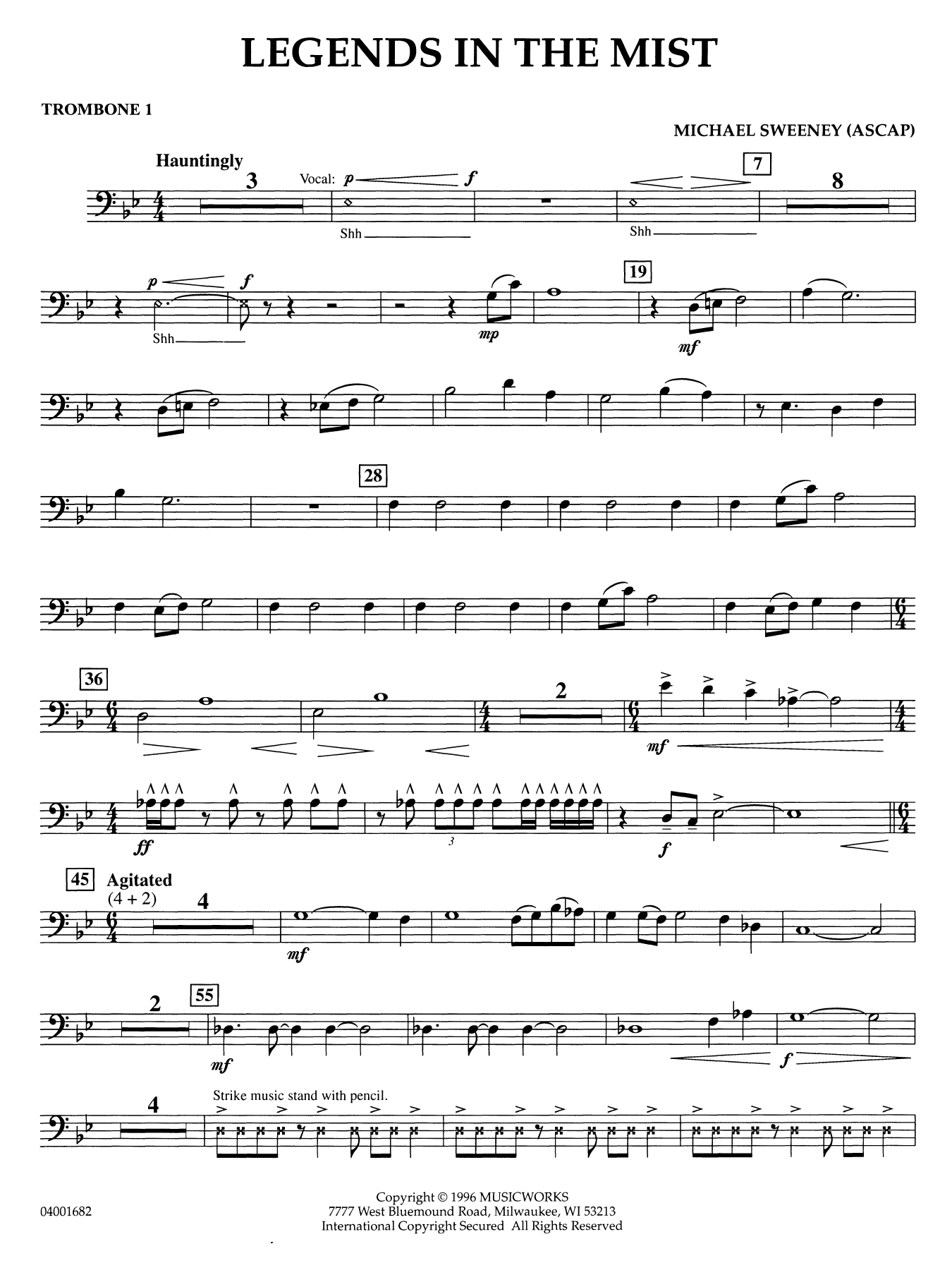 Legends in the Mist - Trombone 1