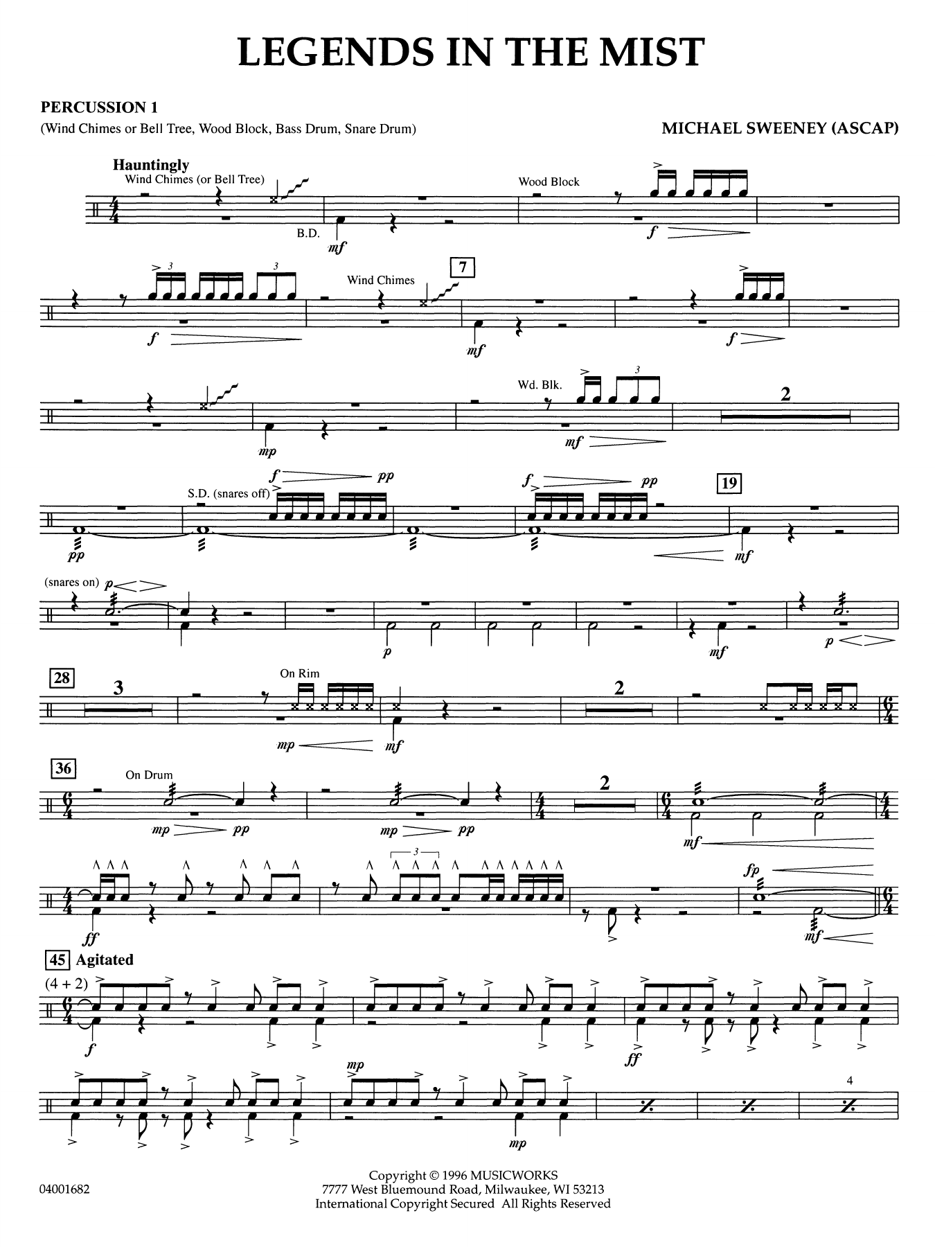 Legends in the Mist - Percussion 1