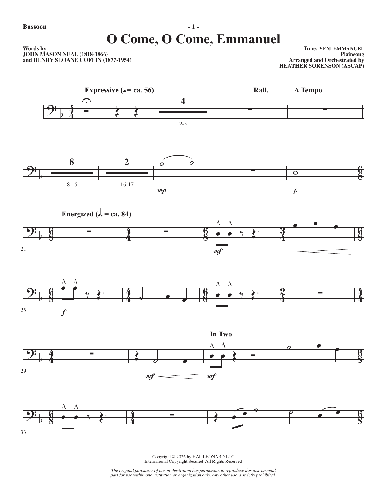 A Carol Mosaic - Bassoon: Choral Instrumental Pak
