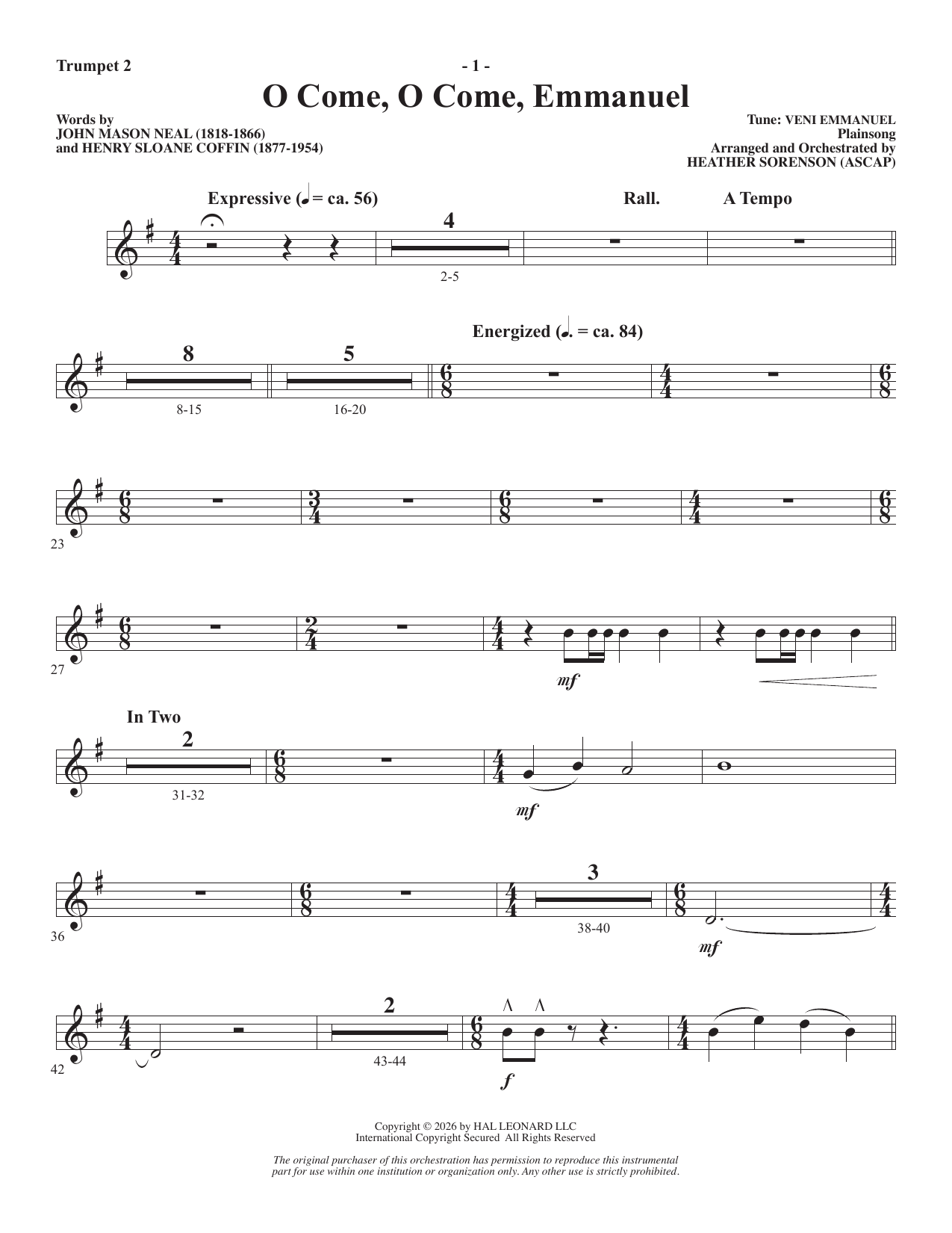 A Carol Mosaic - Trumpet 2: Choral Instrumental Pak