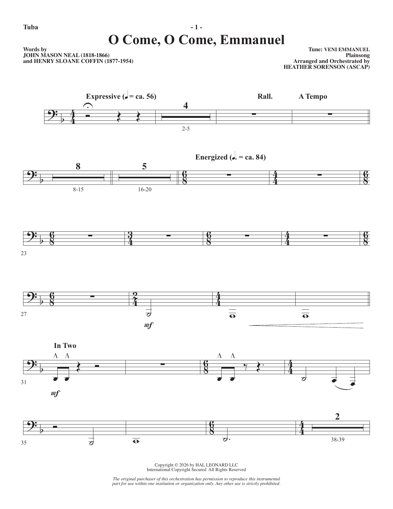 A Carol Mosaic - Tuba: Choral Instrumental Pak