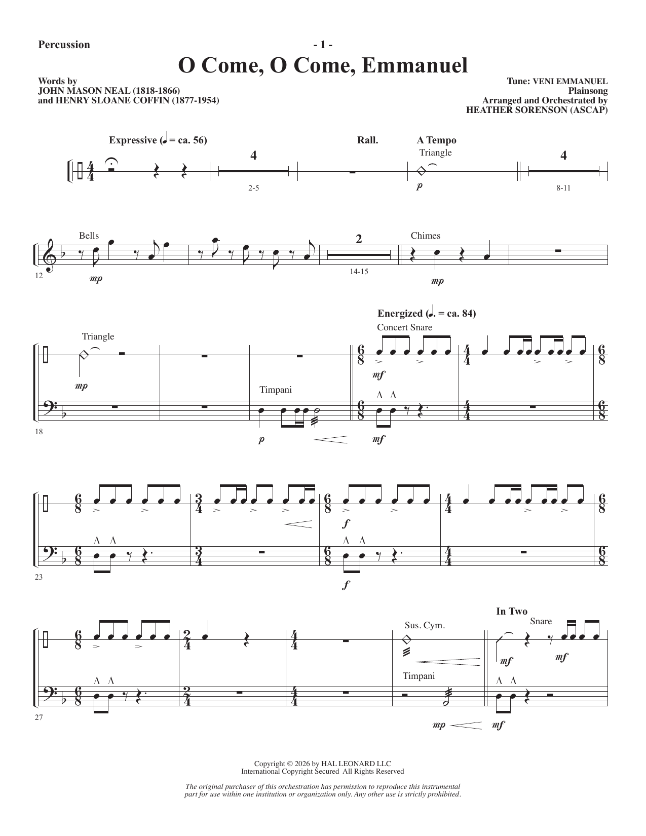 A Carol Mosaic - Percussion: Choral Instrumental Pak