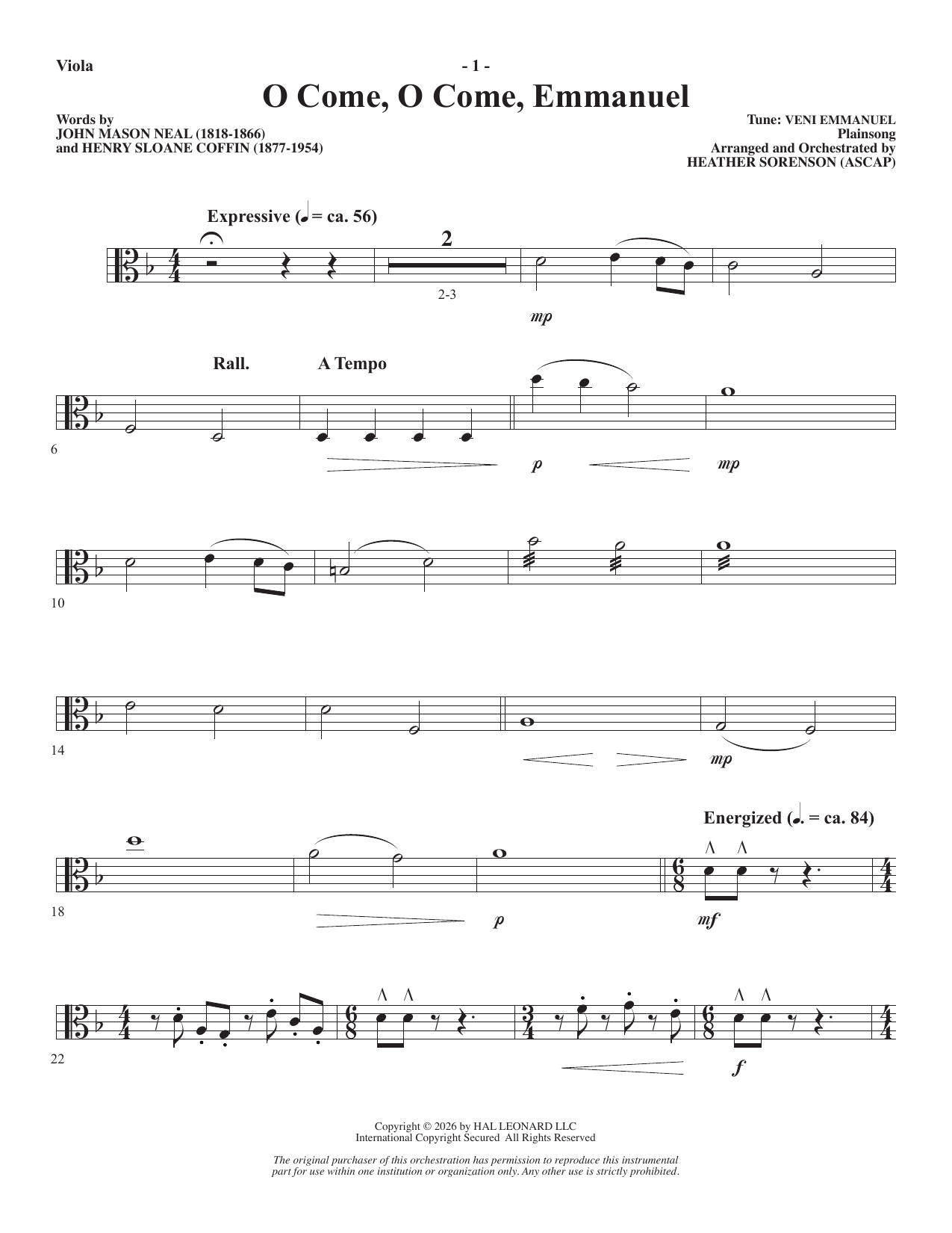 A Carol Mosaic - Viola: Choral Instrumental Pak