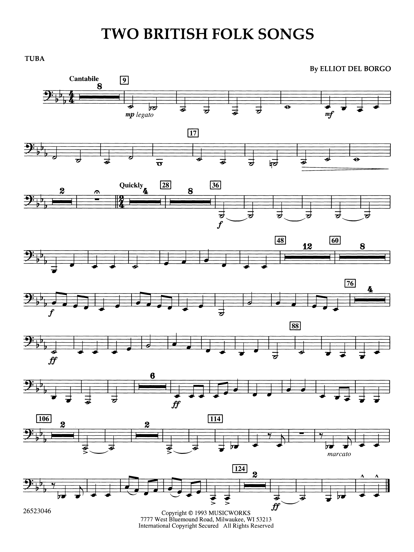 Two British Folk Songs - Tuba