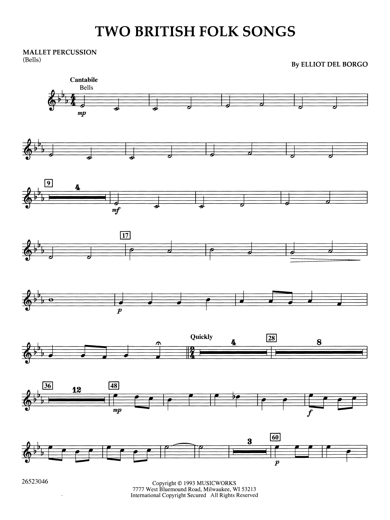 Two British Folk Songs - Mallet Percussion