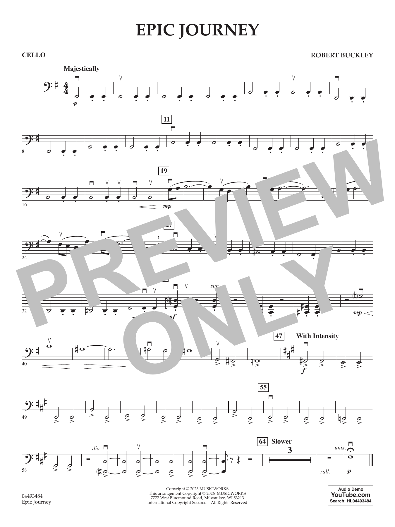 Epic Journey - Cello