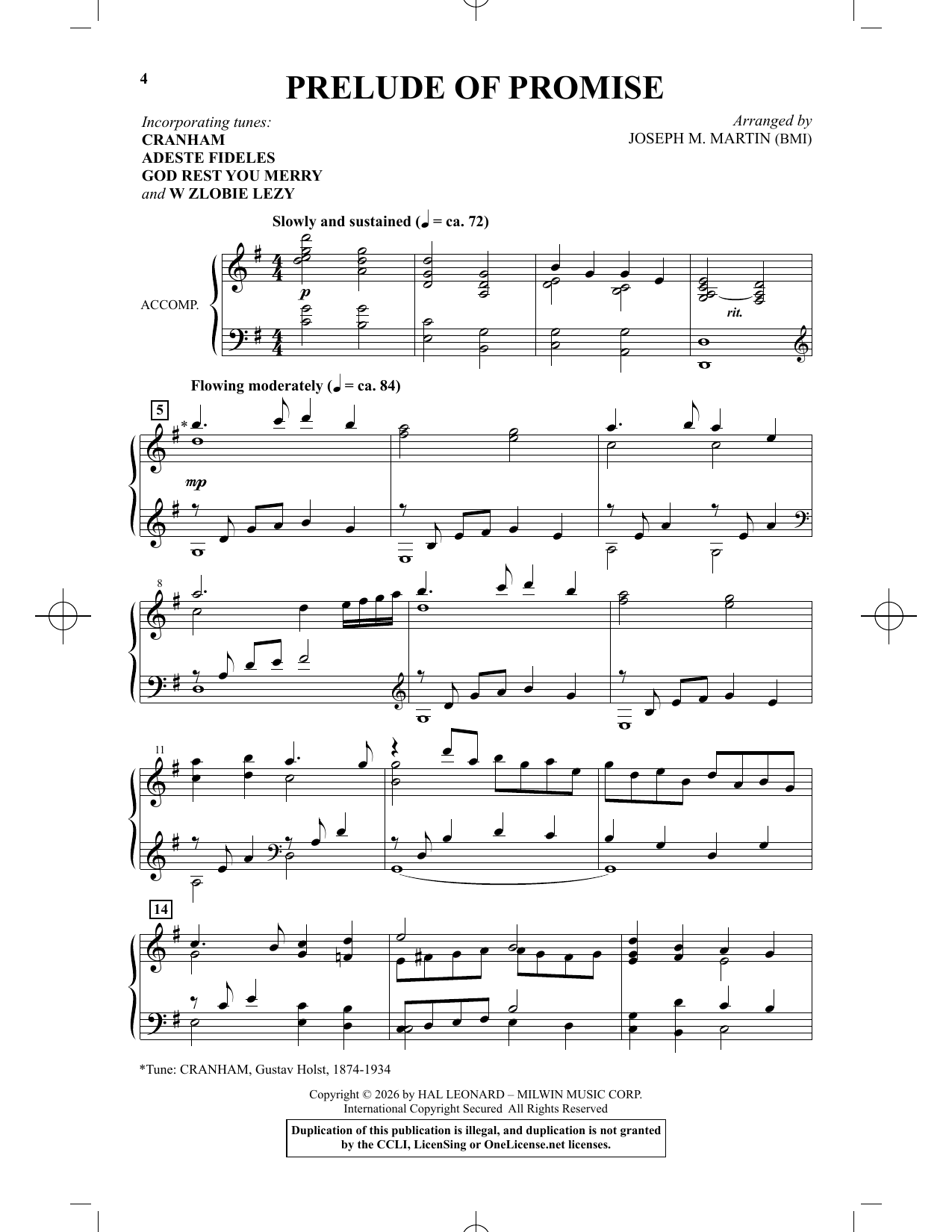 Prelude of Promise: SAB Choral Octavo