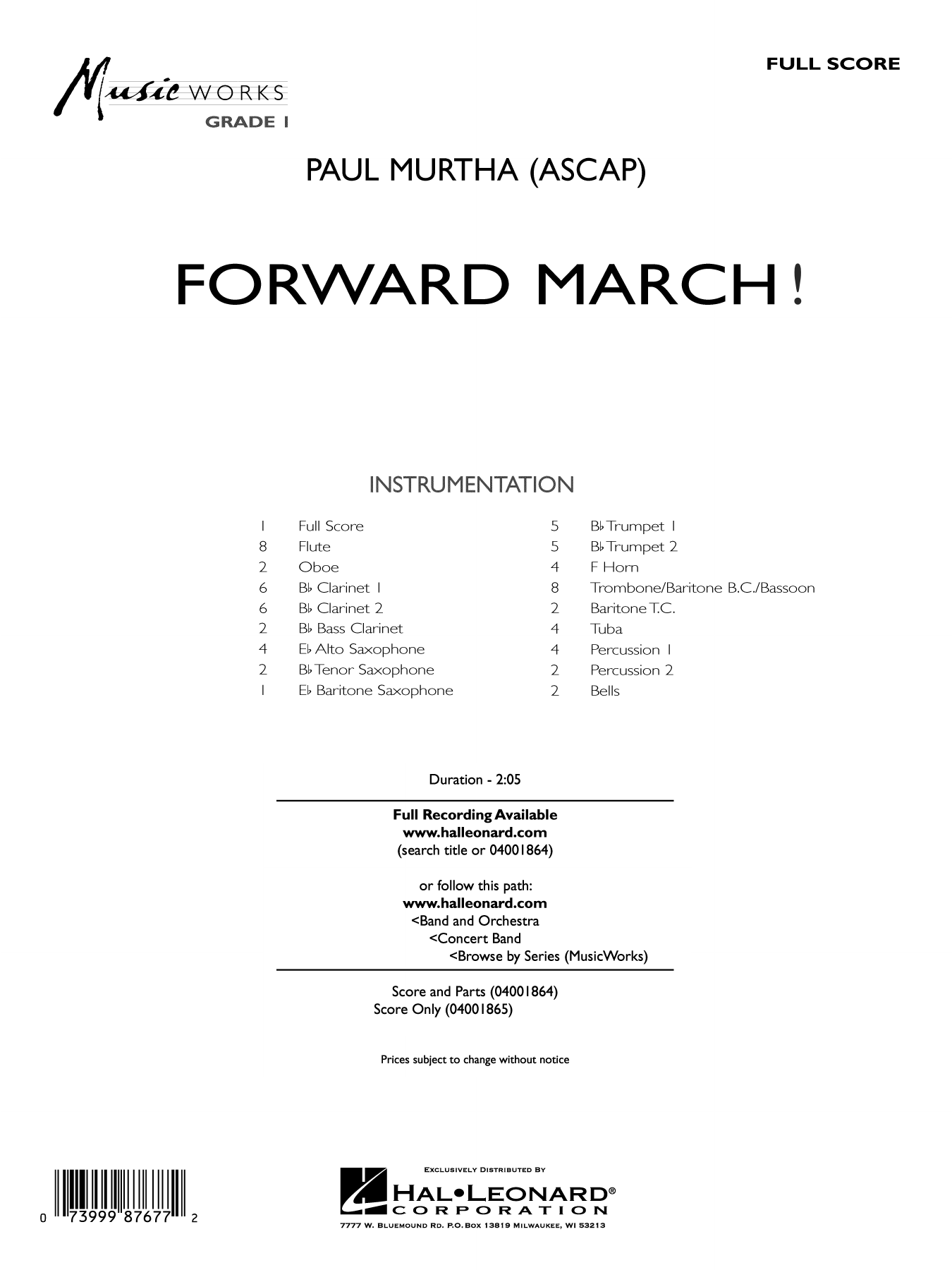Forward March!: Concert Band Conductor Score & Parts