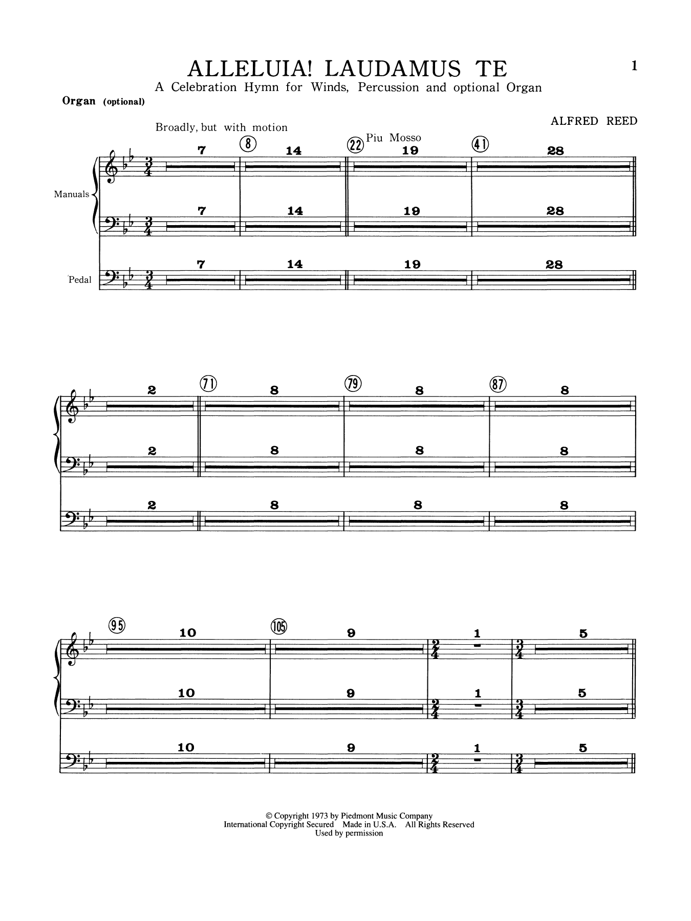 Alleluia Laudamus Te - Organ