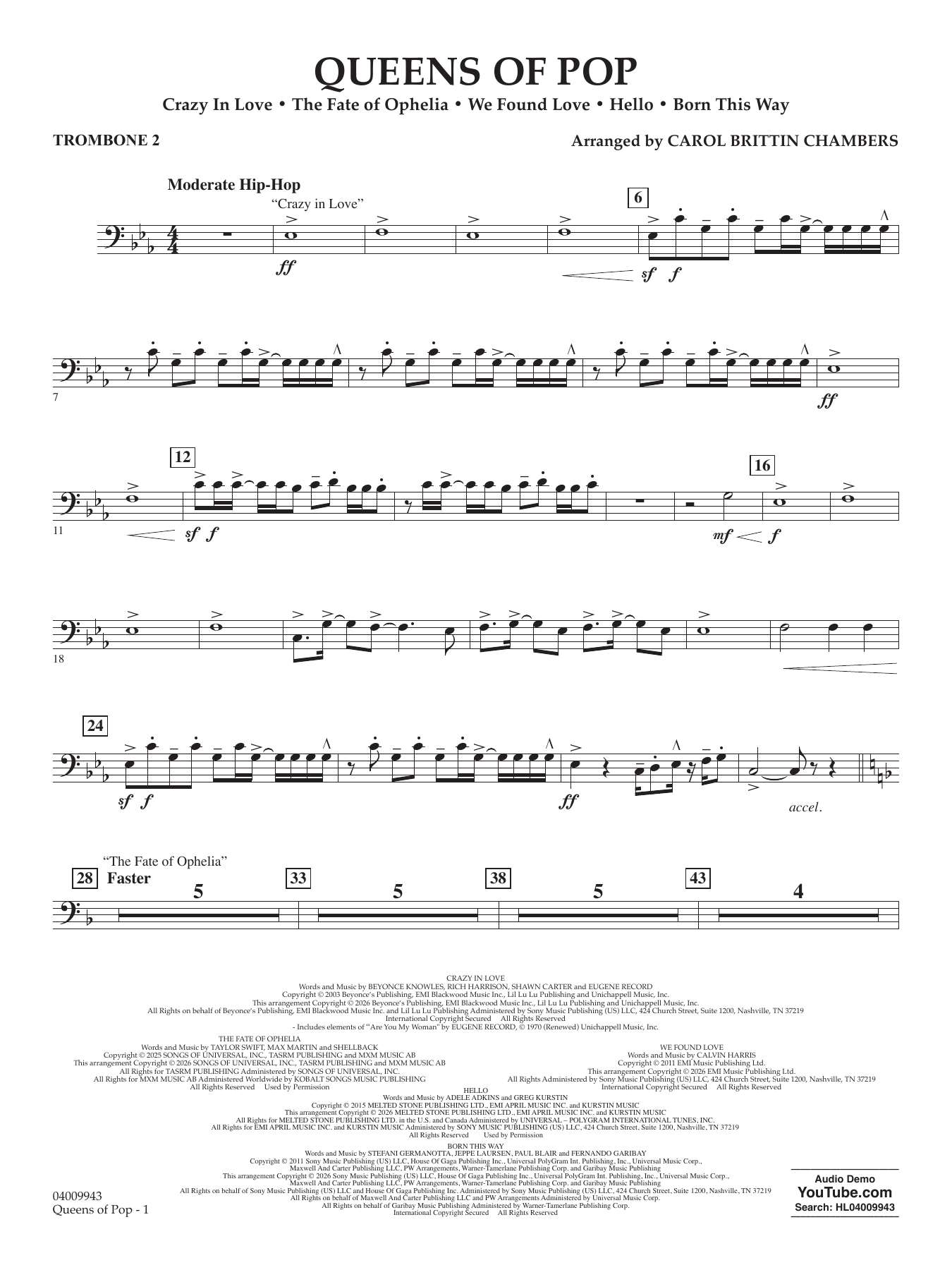Queens Of Pop - Trombone 2