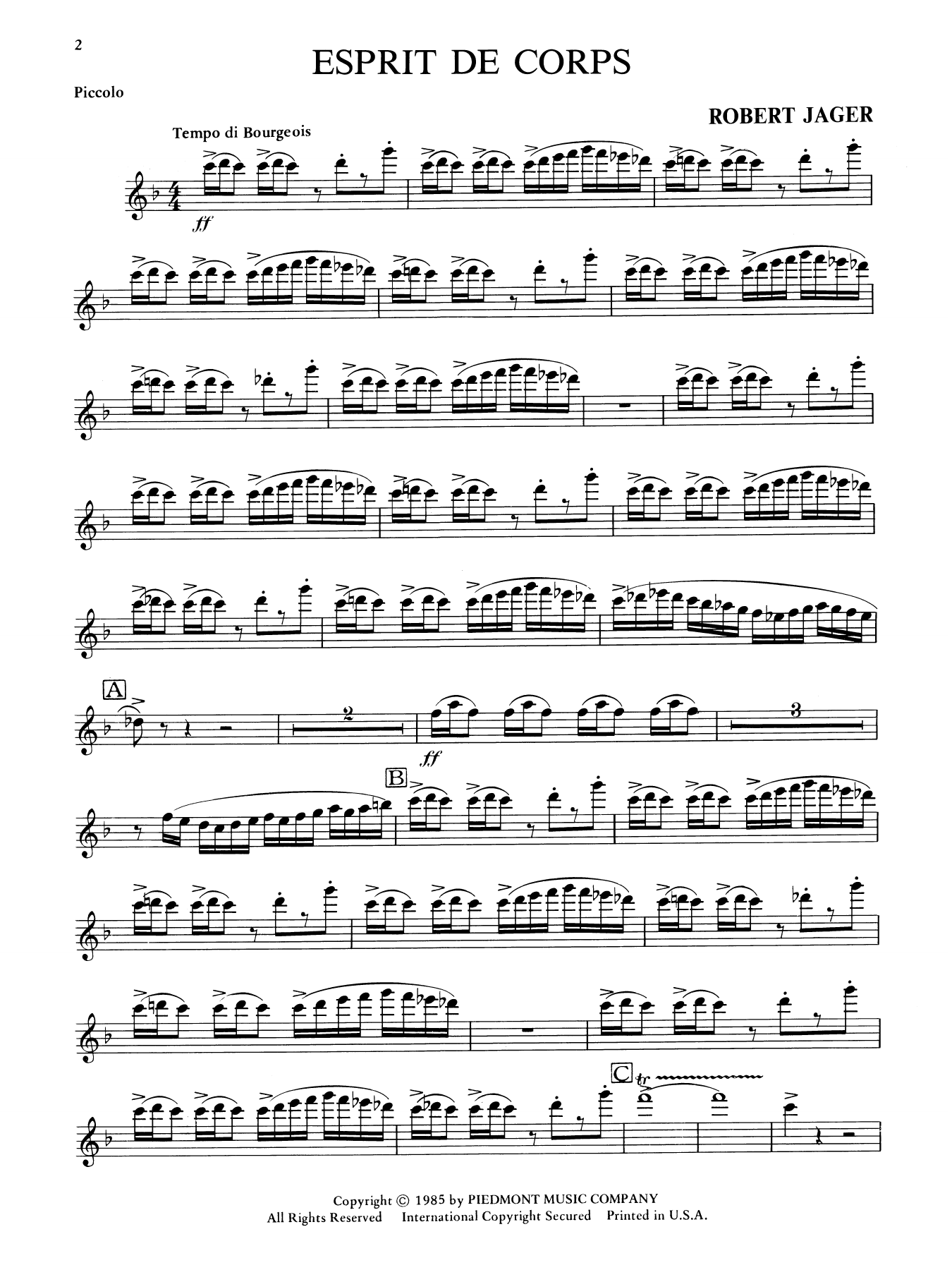 Esprit de Corps - Piccolo/Flute 3