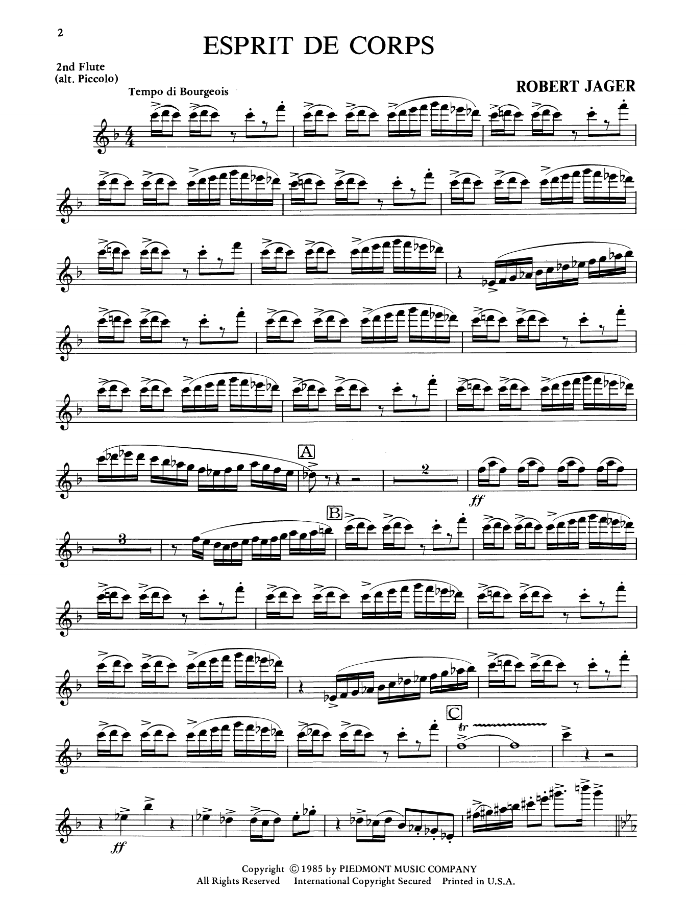 Esprit de Corps - Flute 2