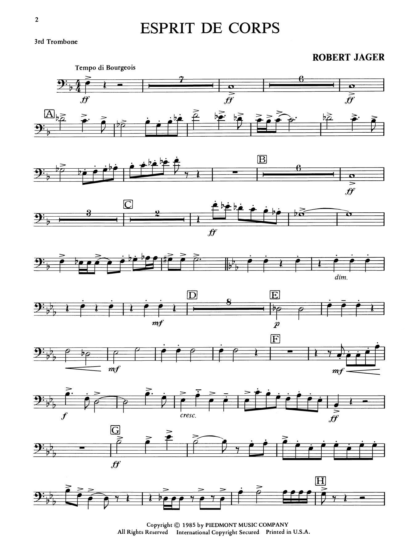 Esprit de Corps - Trombone 3