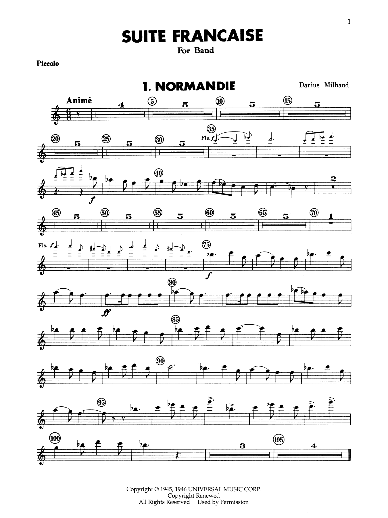 Suite Francaise - Piccolo