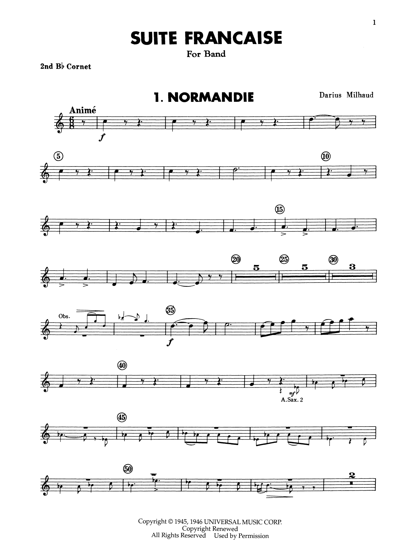 Suite Francaise - Bb Cornet 2