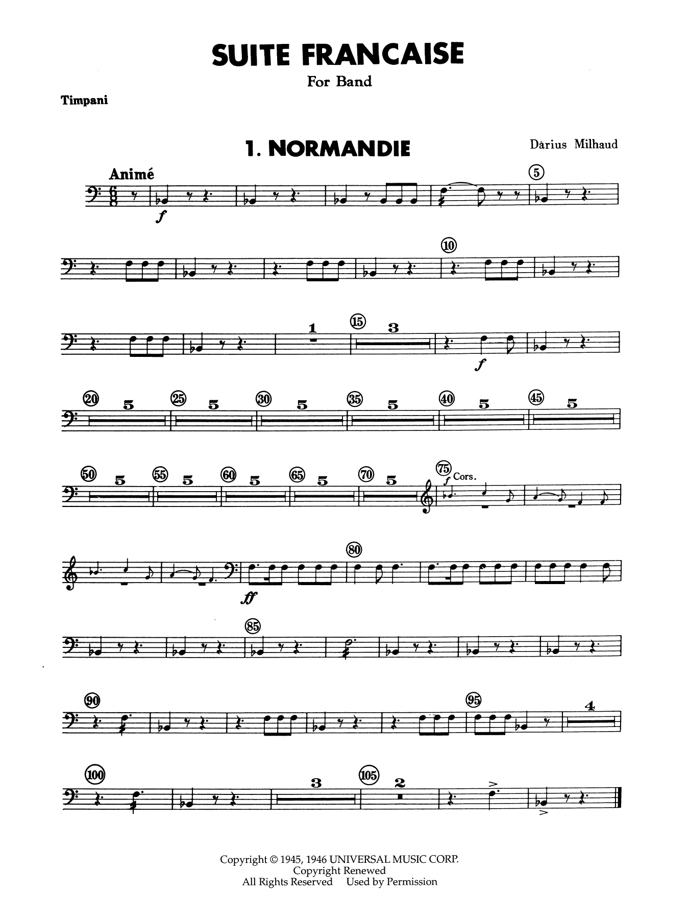 Suite Francaise - Timpani
