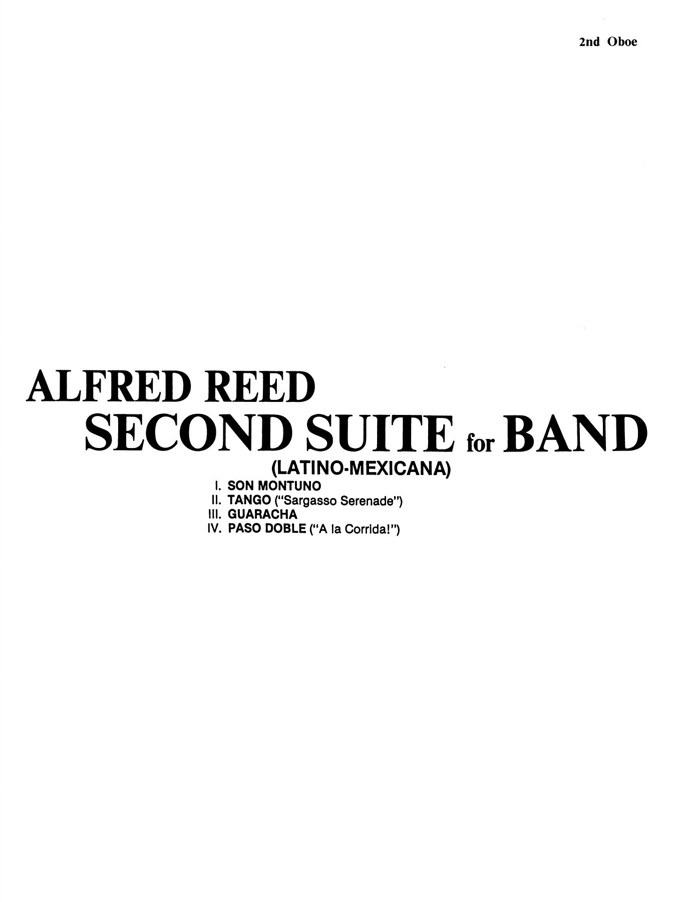 Second Suite for Band - 2nd Oboe