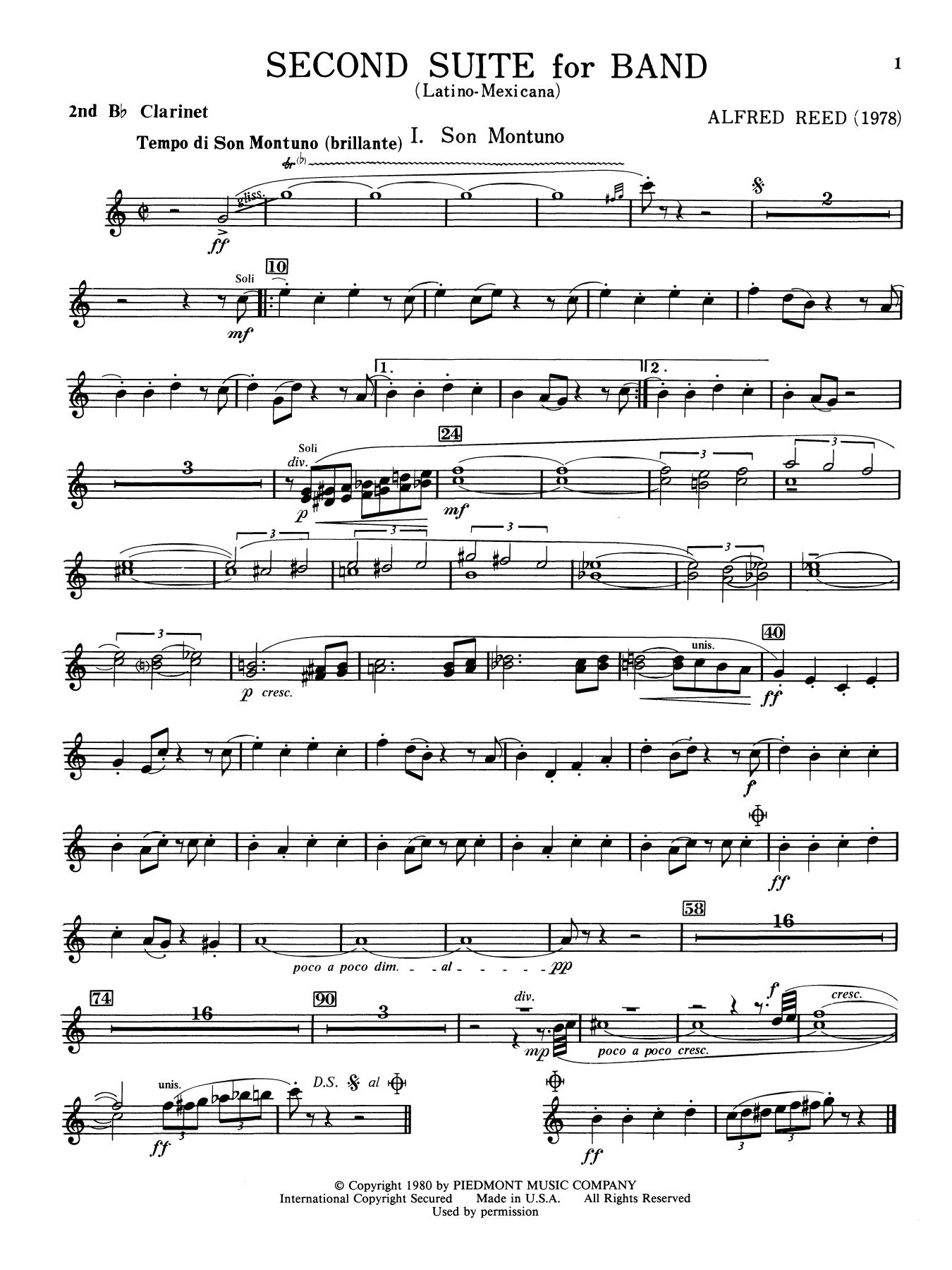 Second Suite for Band - 2nd Bb Clarinet