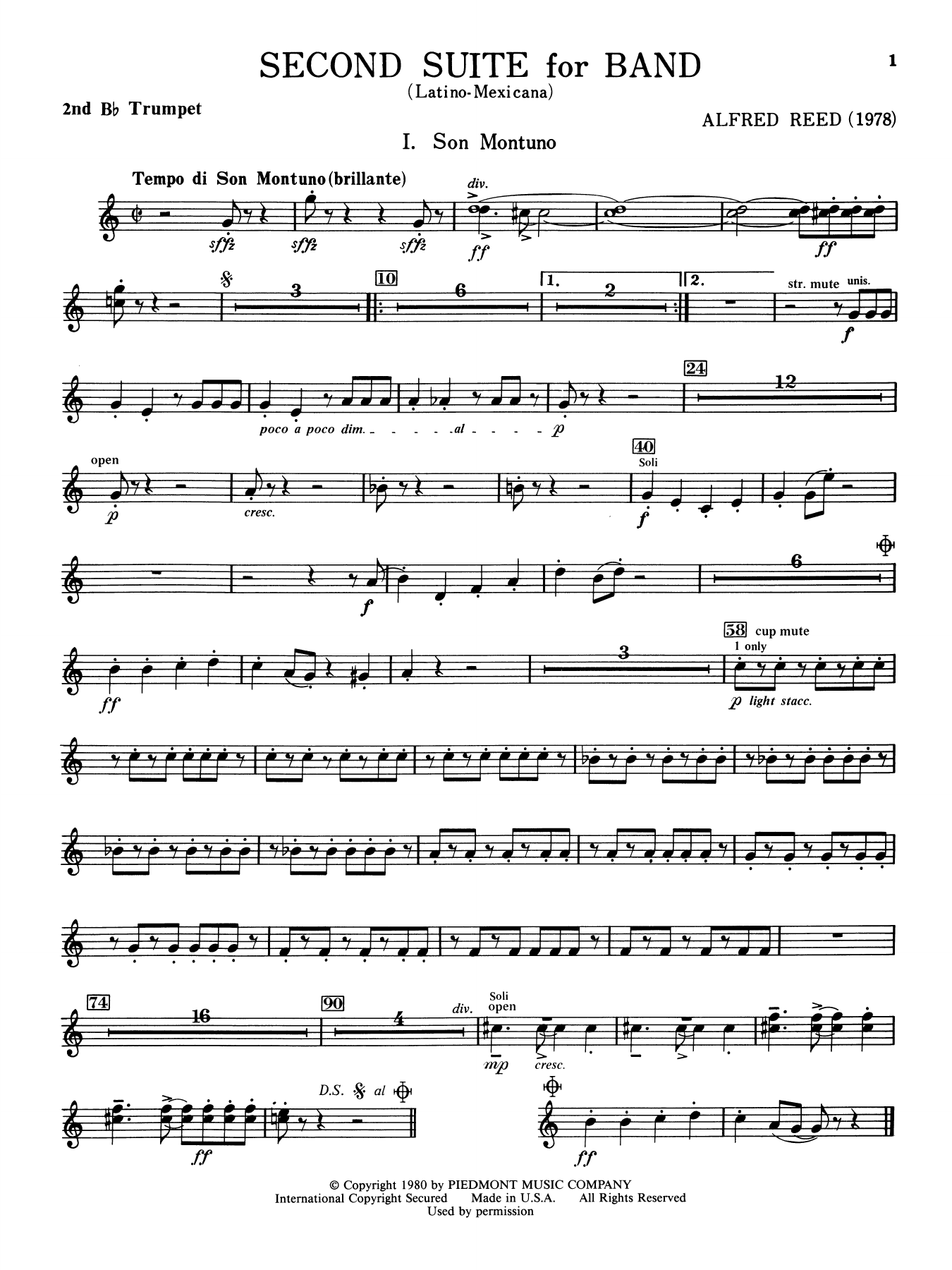 Second Suite for Band - 2nd Bb Trumpet
