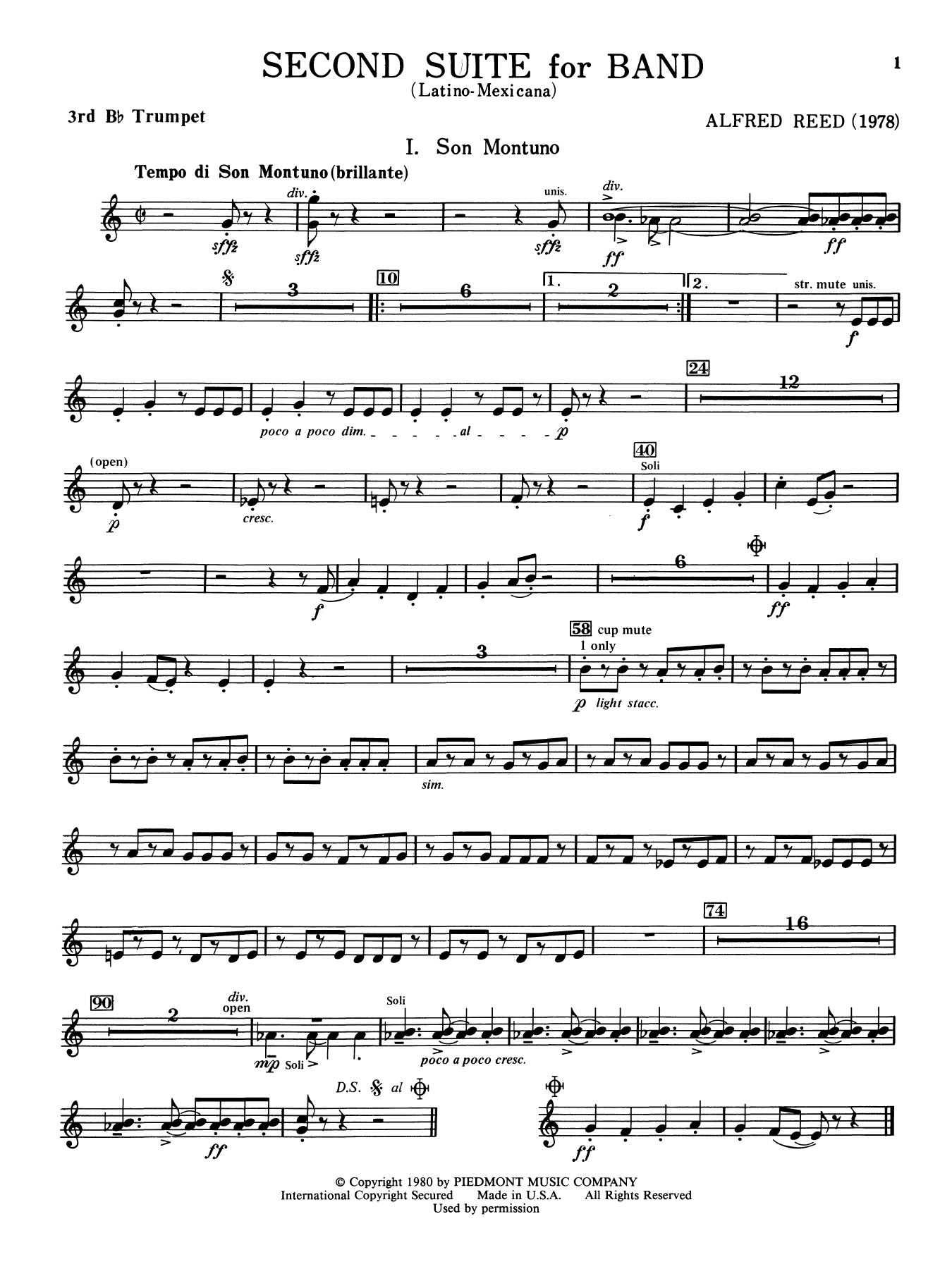Second Suite for Band - 3rd Bb Trumpet