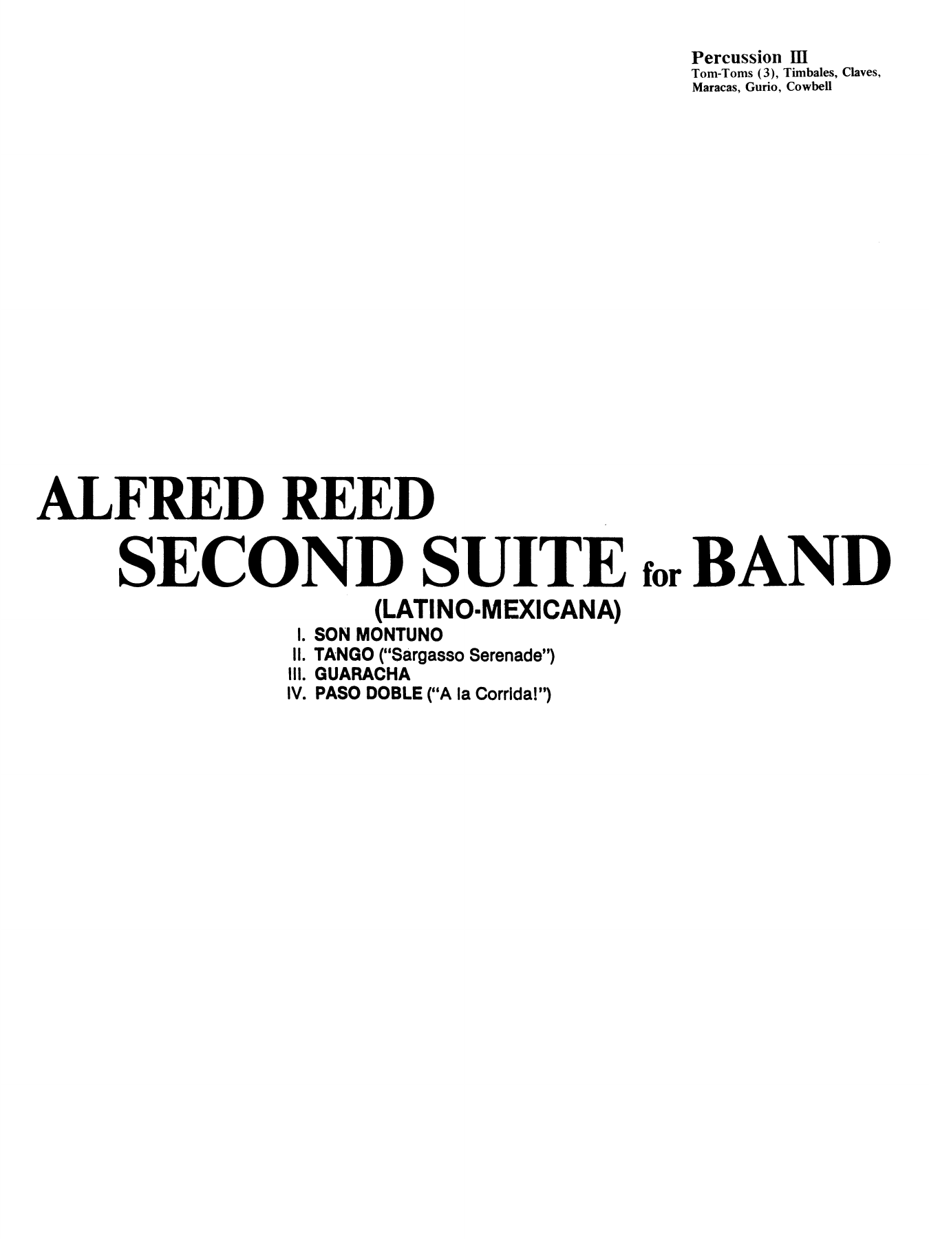 Second Suite for Band - Percussion 3