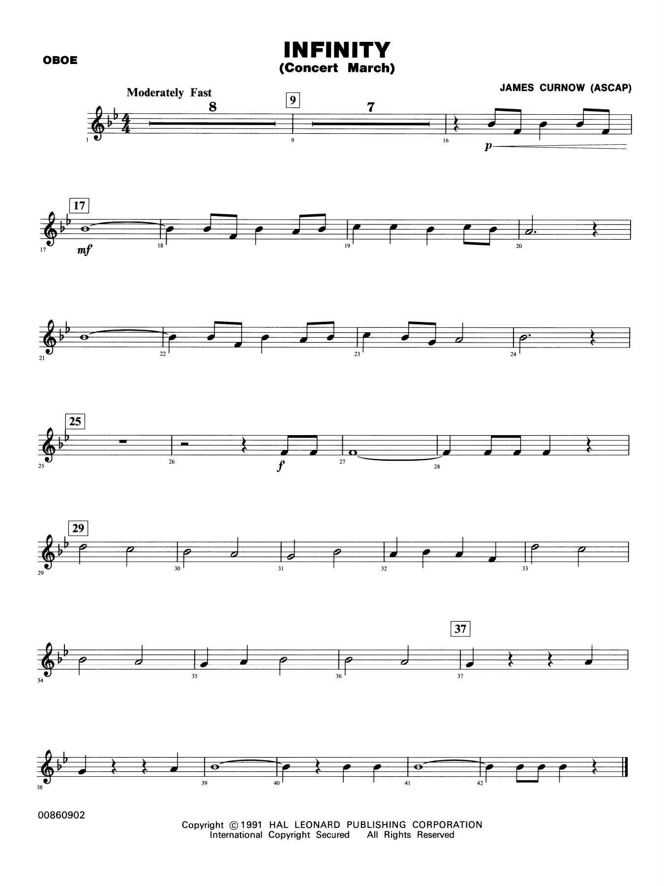 Infinity (Concert March) - Oboe