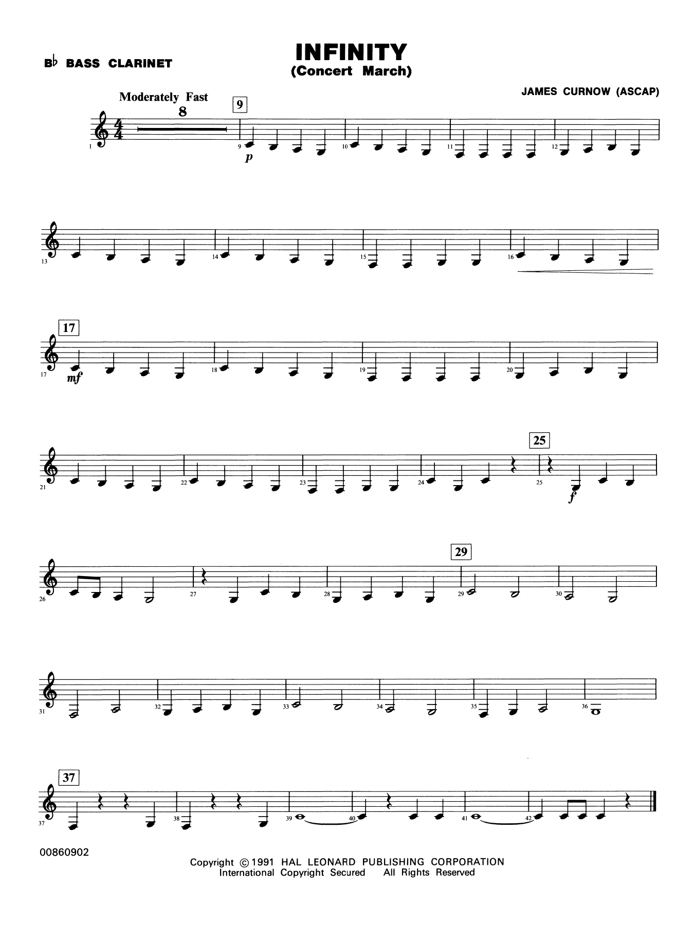 Infinity (Concert March) - Bb Bass Clarinet