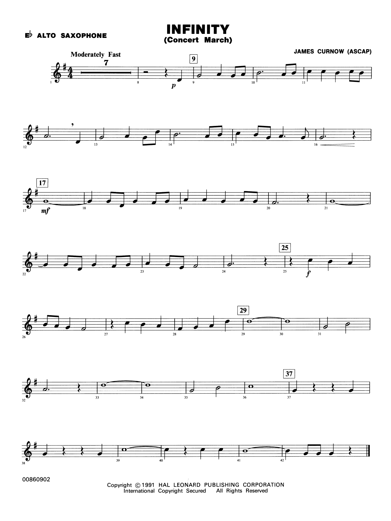Infinity (Concert March) - Eb Alto Saxophone