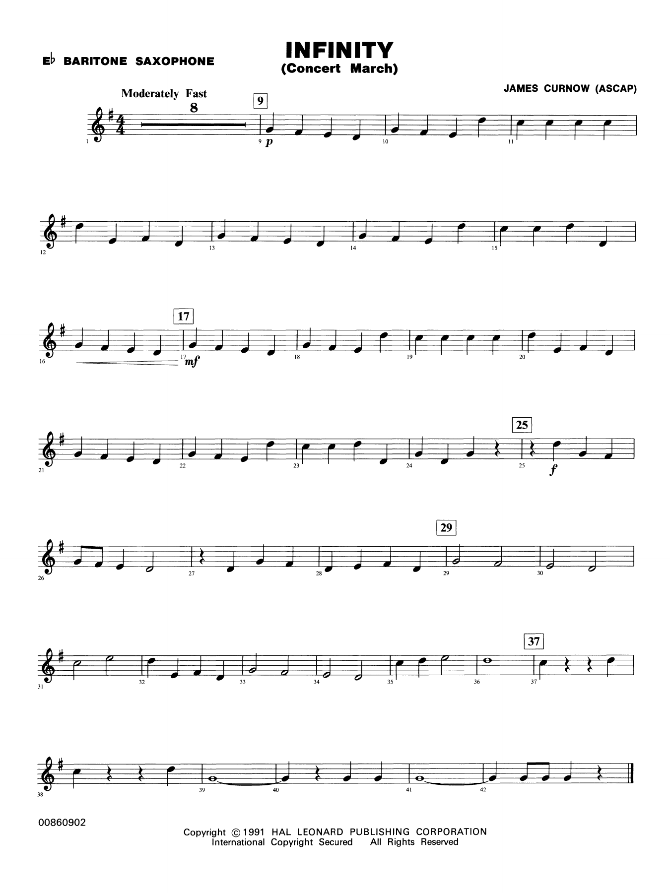 Infinity (Concert March) - Eb Baritone Saxophone