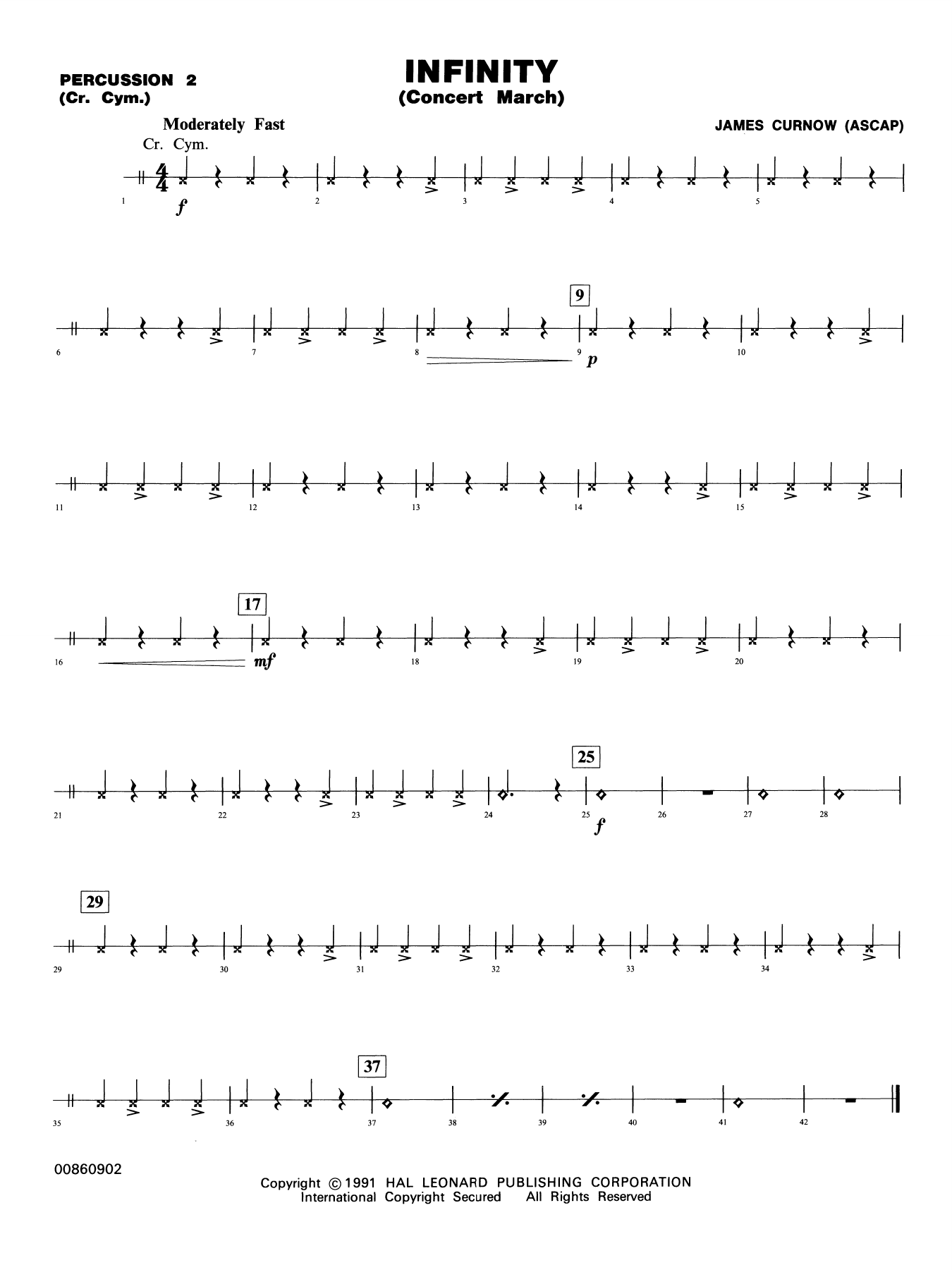Infinity (Concert March) - Percussion 2