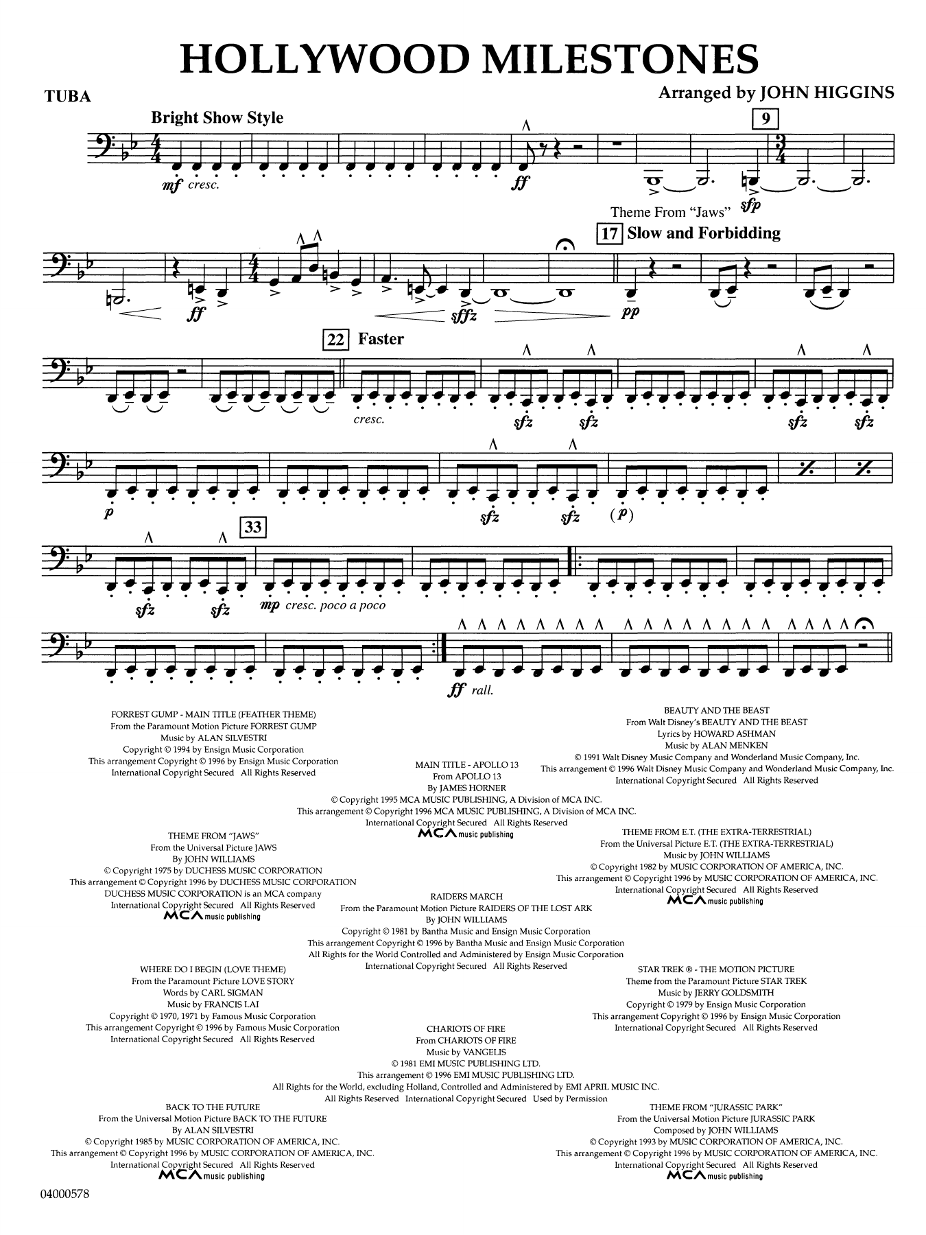 Hollywood Milestones - Tuba