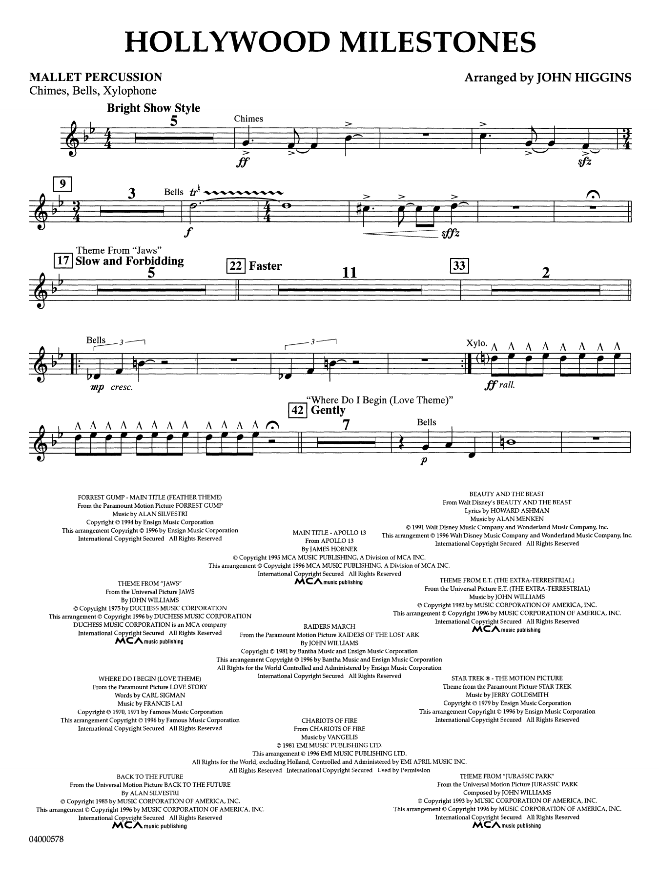 Hollywood Milestones - Mallet Percussion