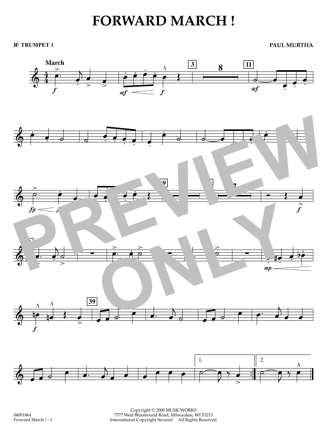 Forward March! - Bb Trumpet 1