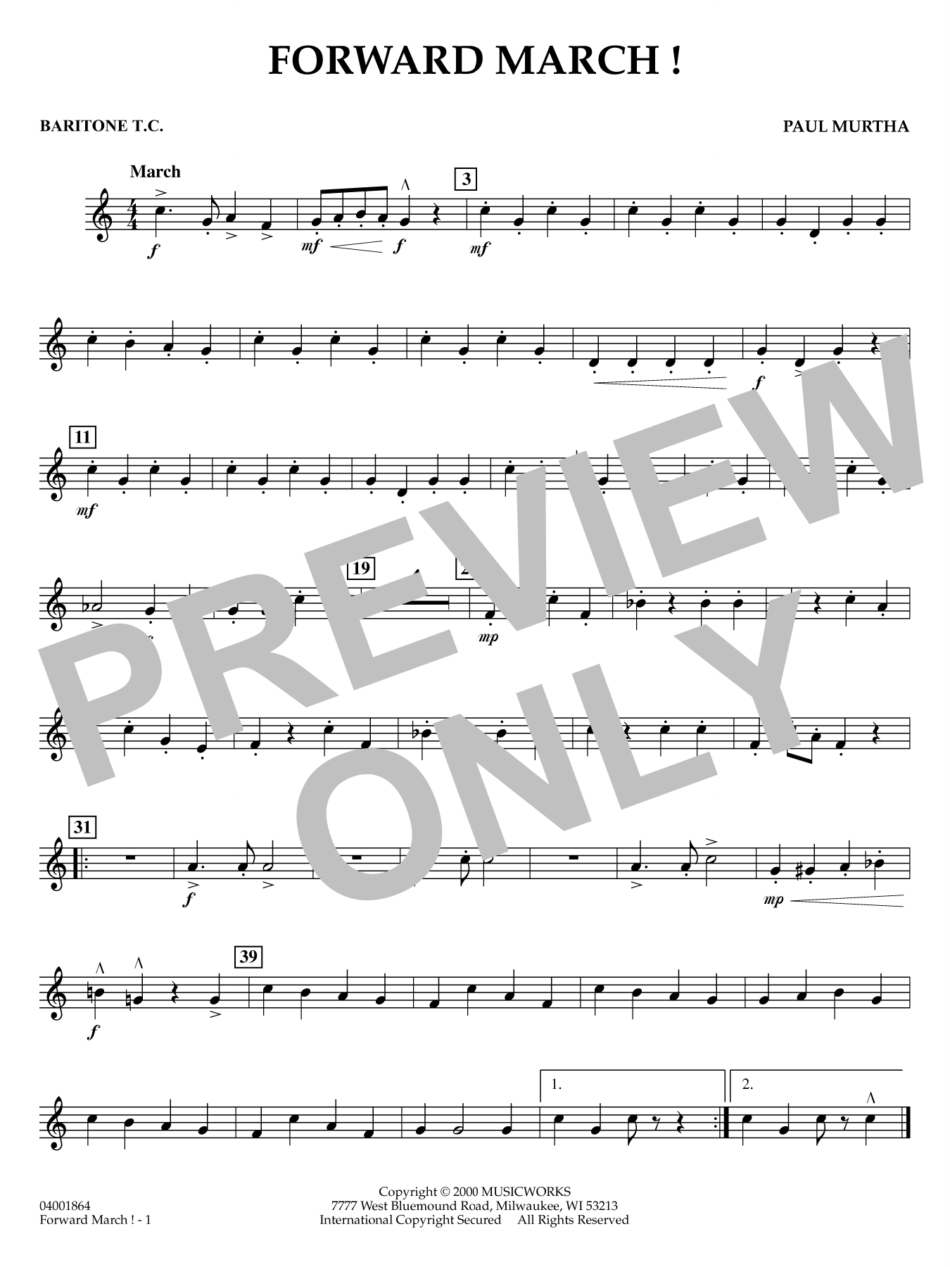 Forward March! - Baritone T.C.