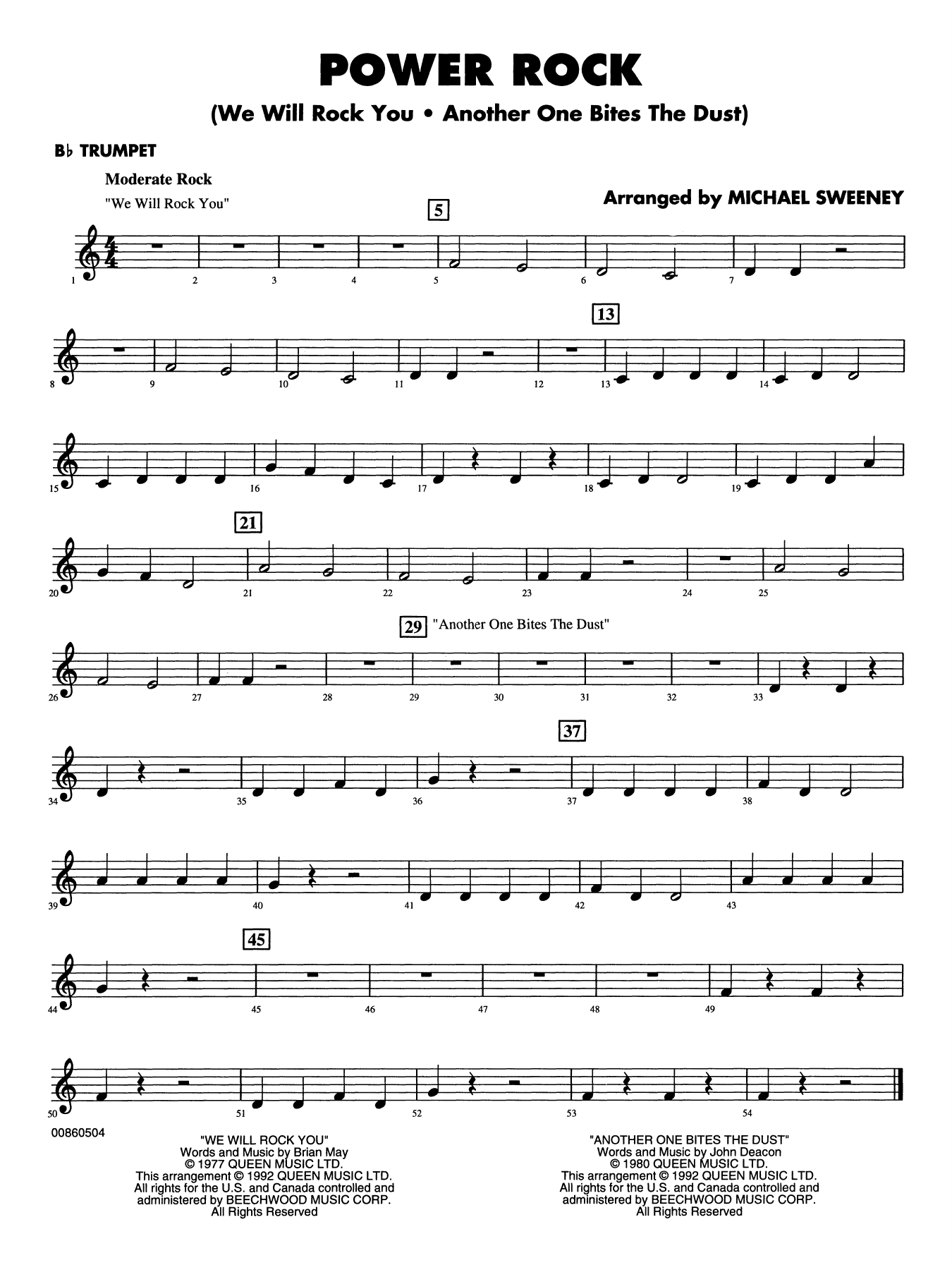 Power Rock (arr. Michael Sweeney) - Bb Trumpet