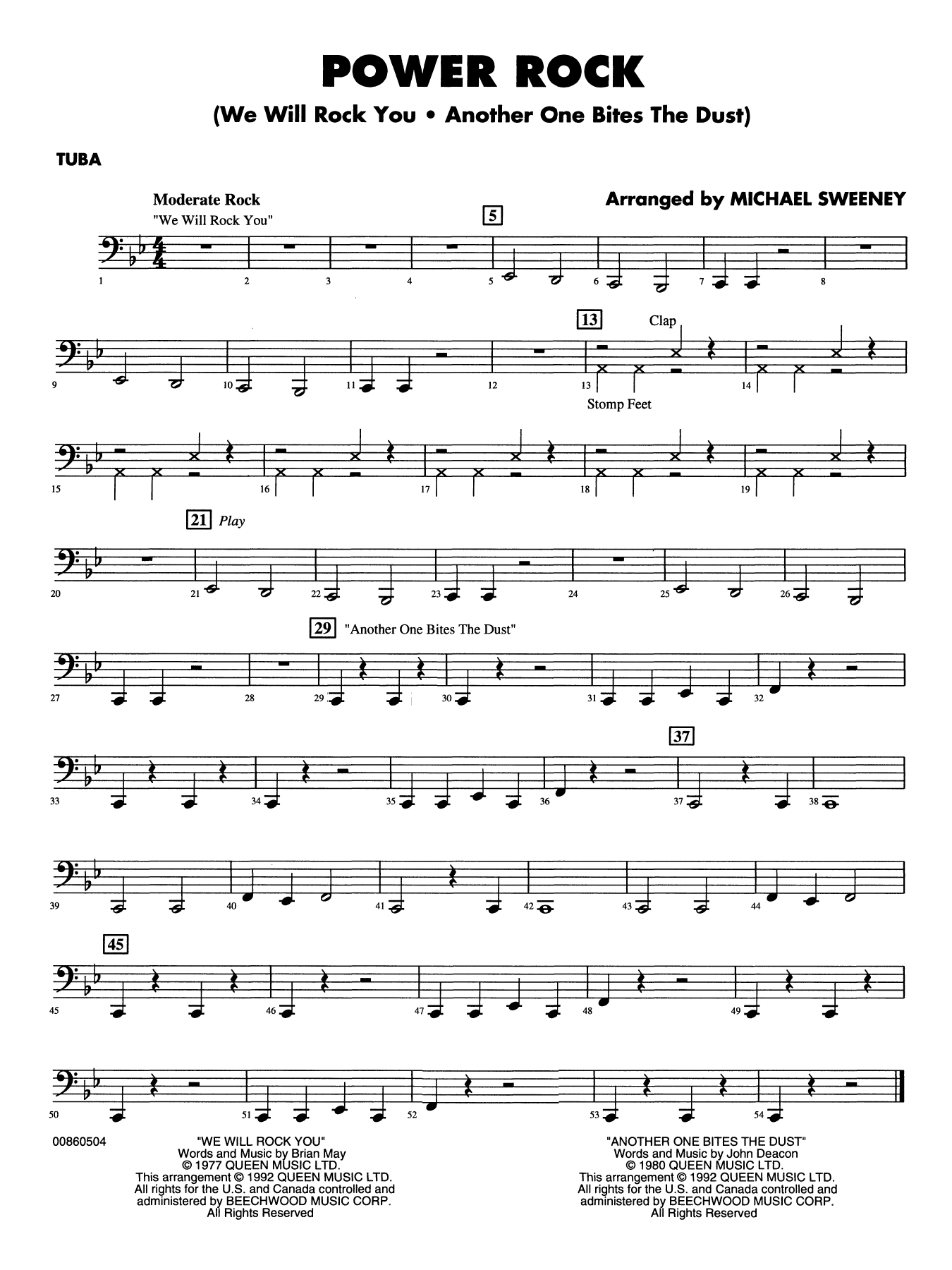 Power Rock (arr. Michael Sweeney) - Tuba