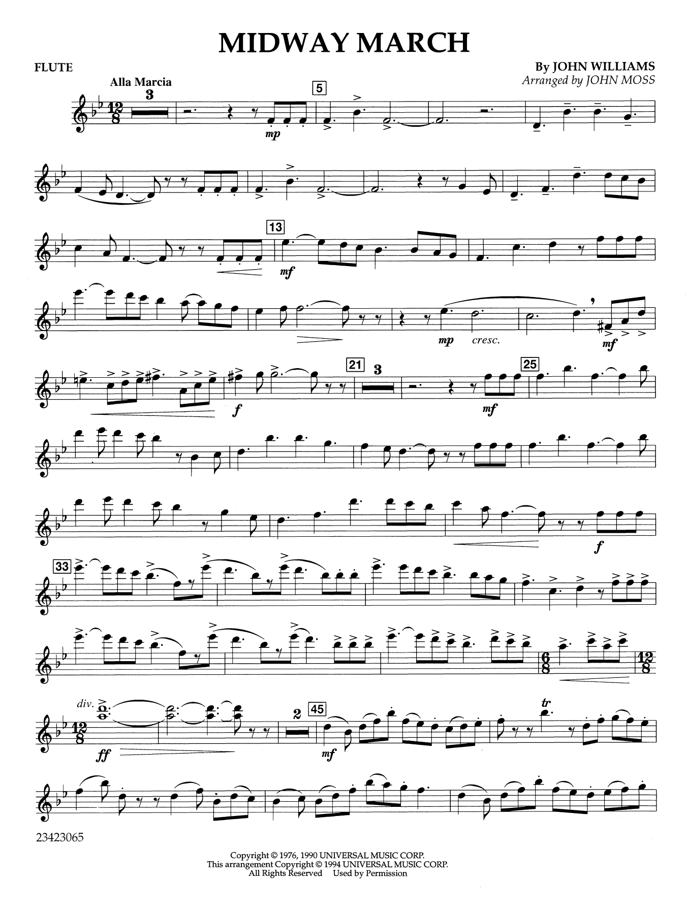 Midway March (arr. John Moss) - Flute