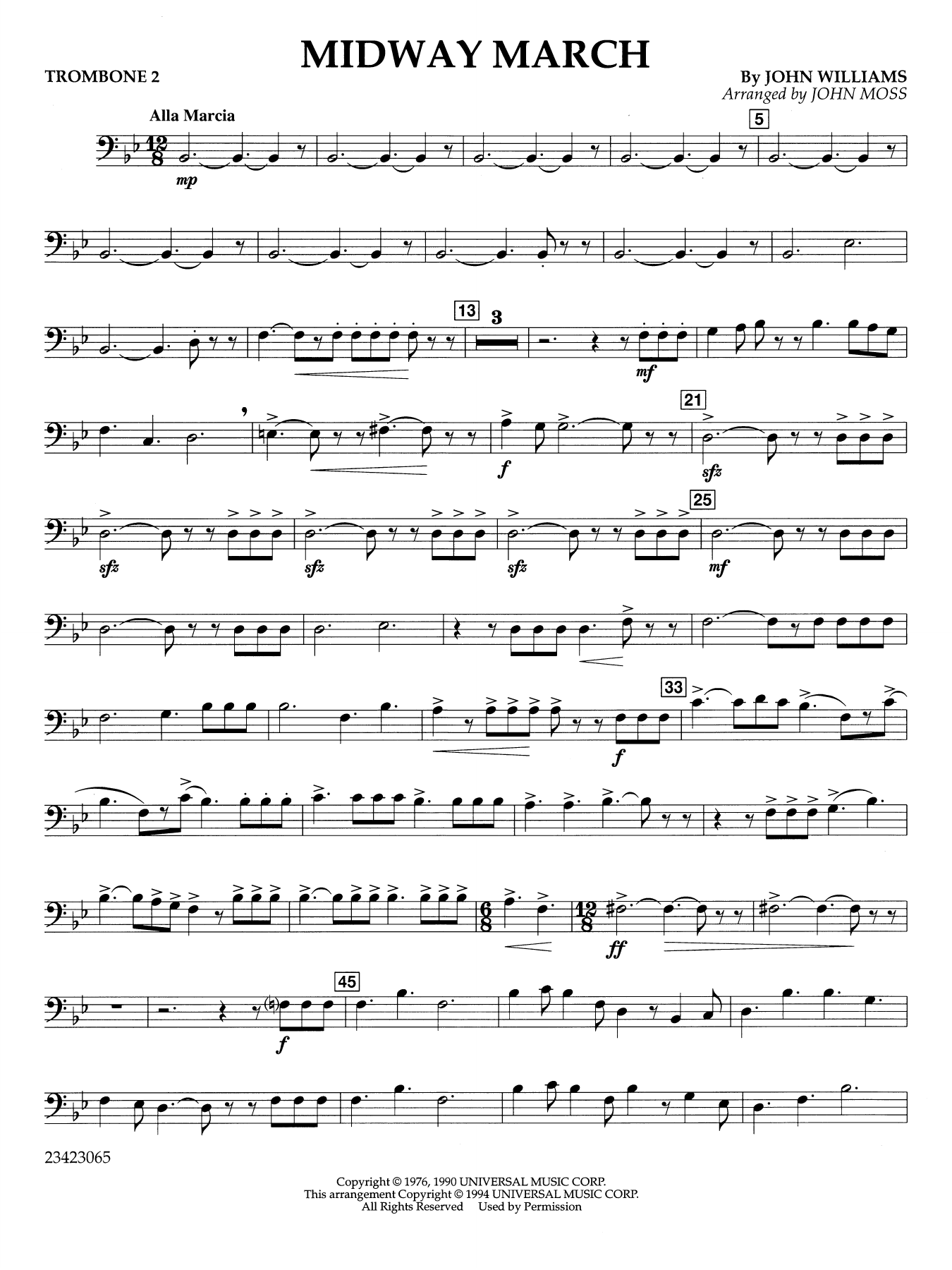Midway March (arr. John Moss) - Trombone 2