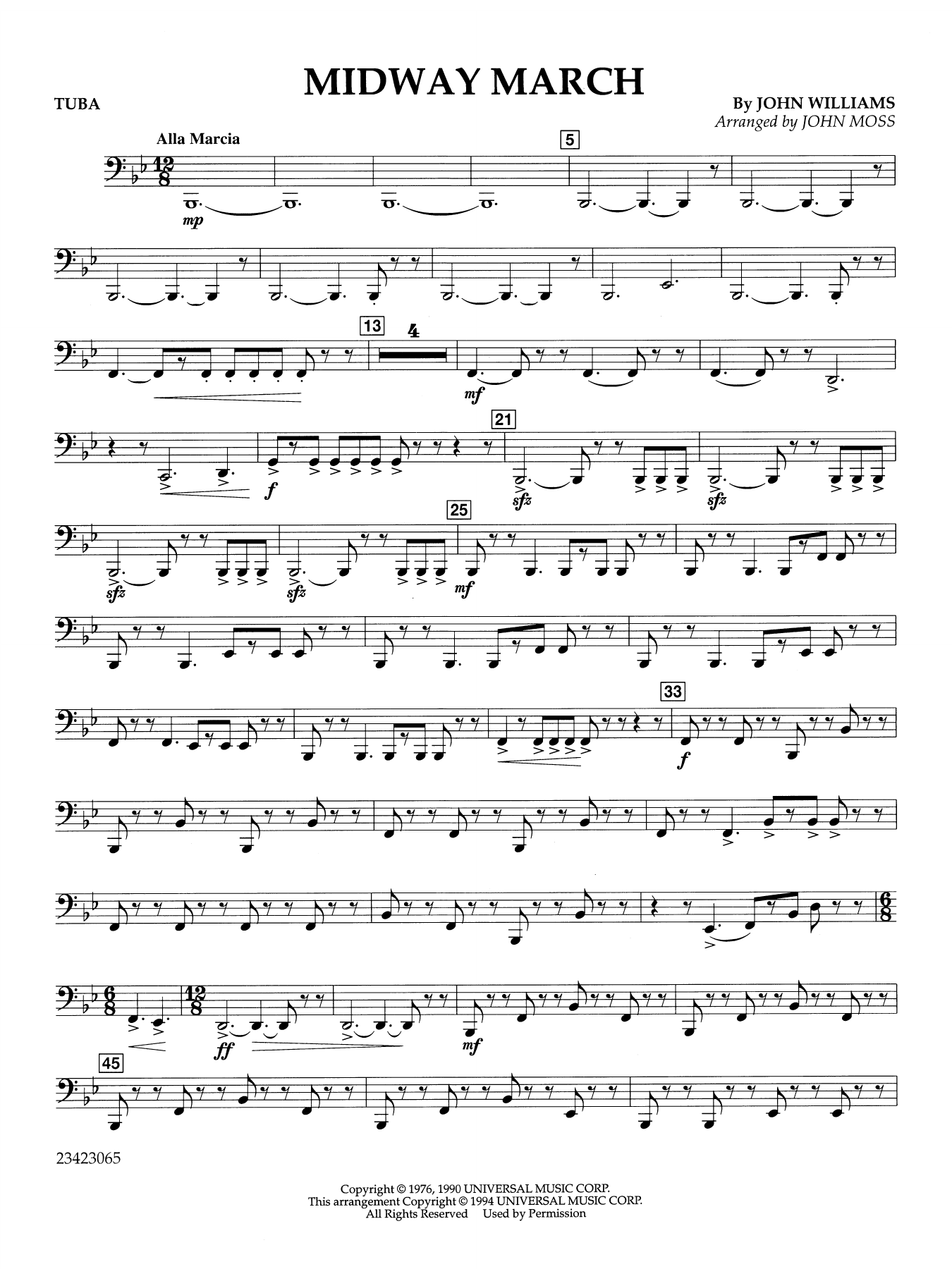 Midway March (arr. John Moss) - Tuba