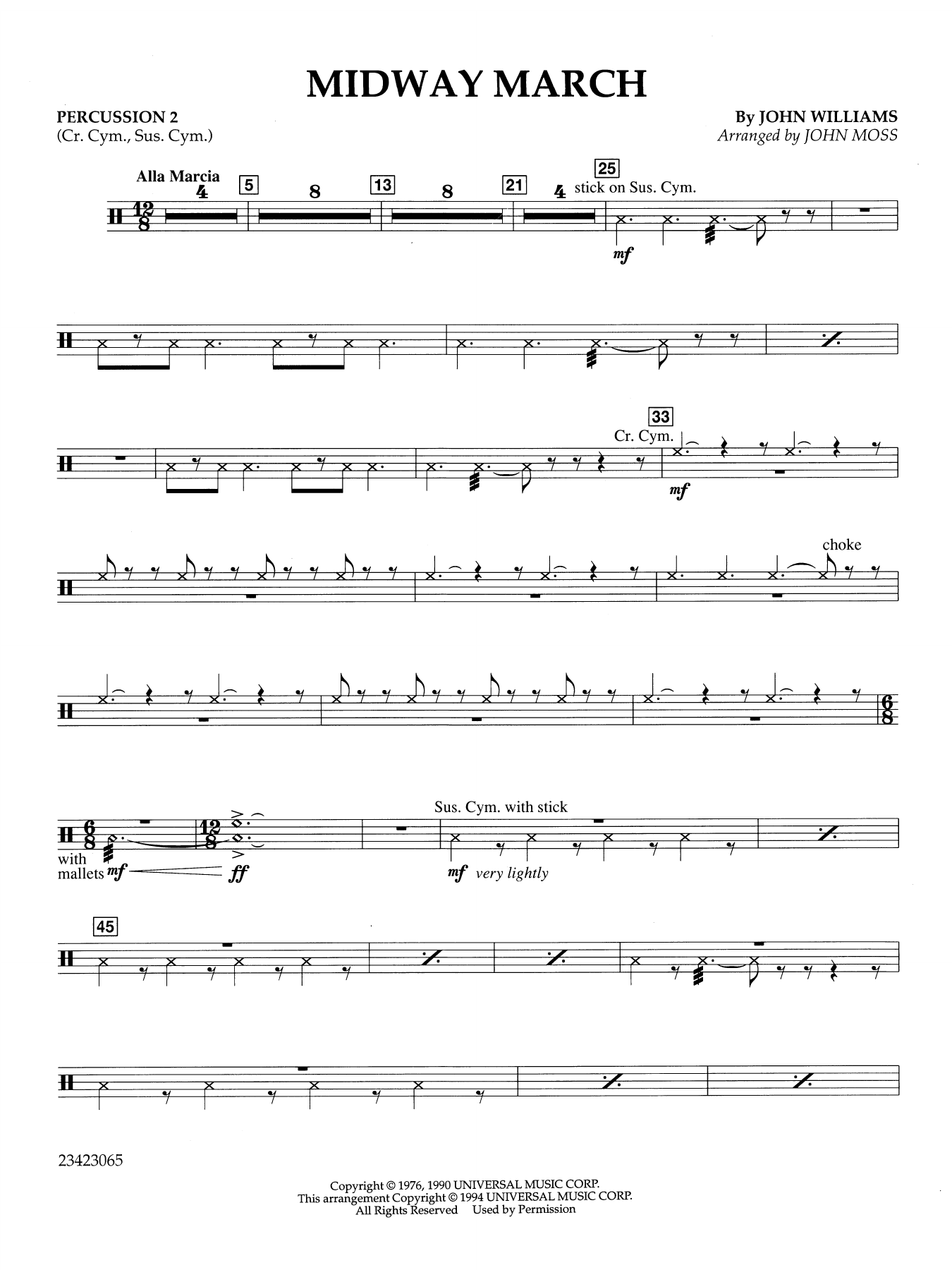 Midway March (arr. John Moss) - Percussion 2