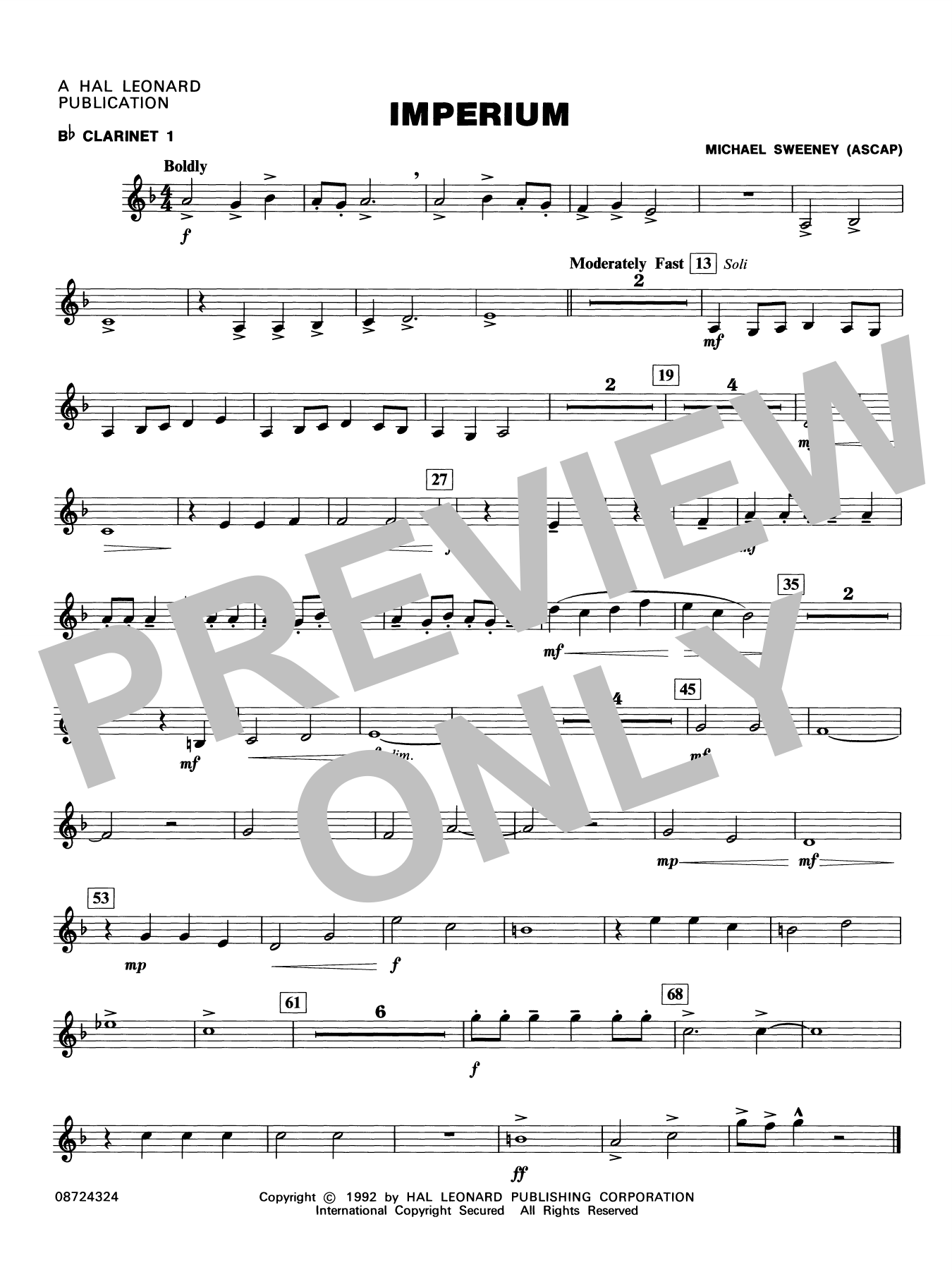 Imperium - Bb Clarinet 1