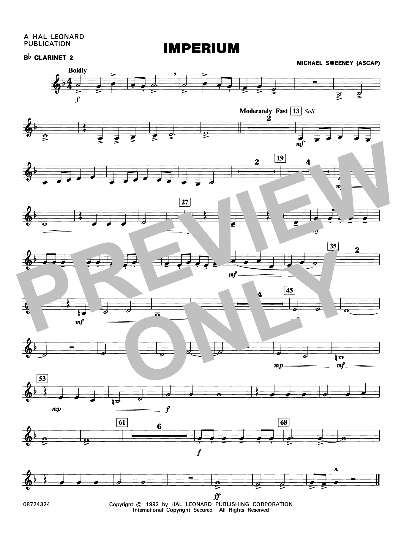 Imperium - Bb Clarinet 2