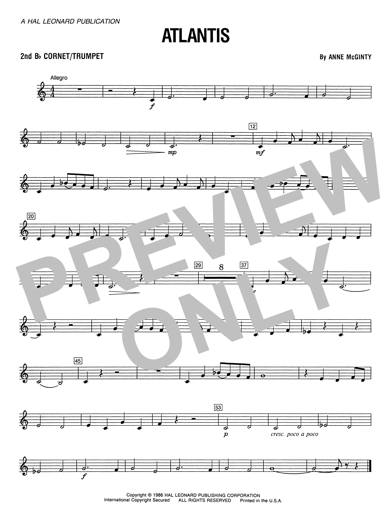 Atlantis - Bb Trumpet 2