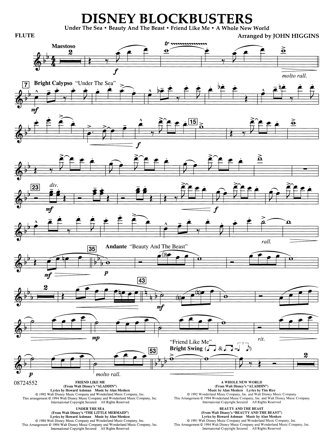 Disney Blockbusters - Flute