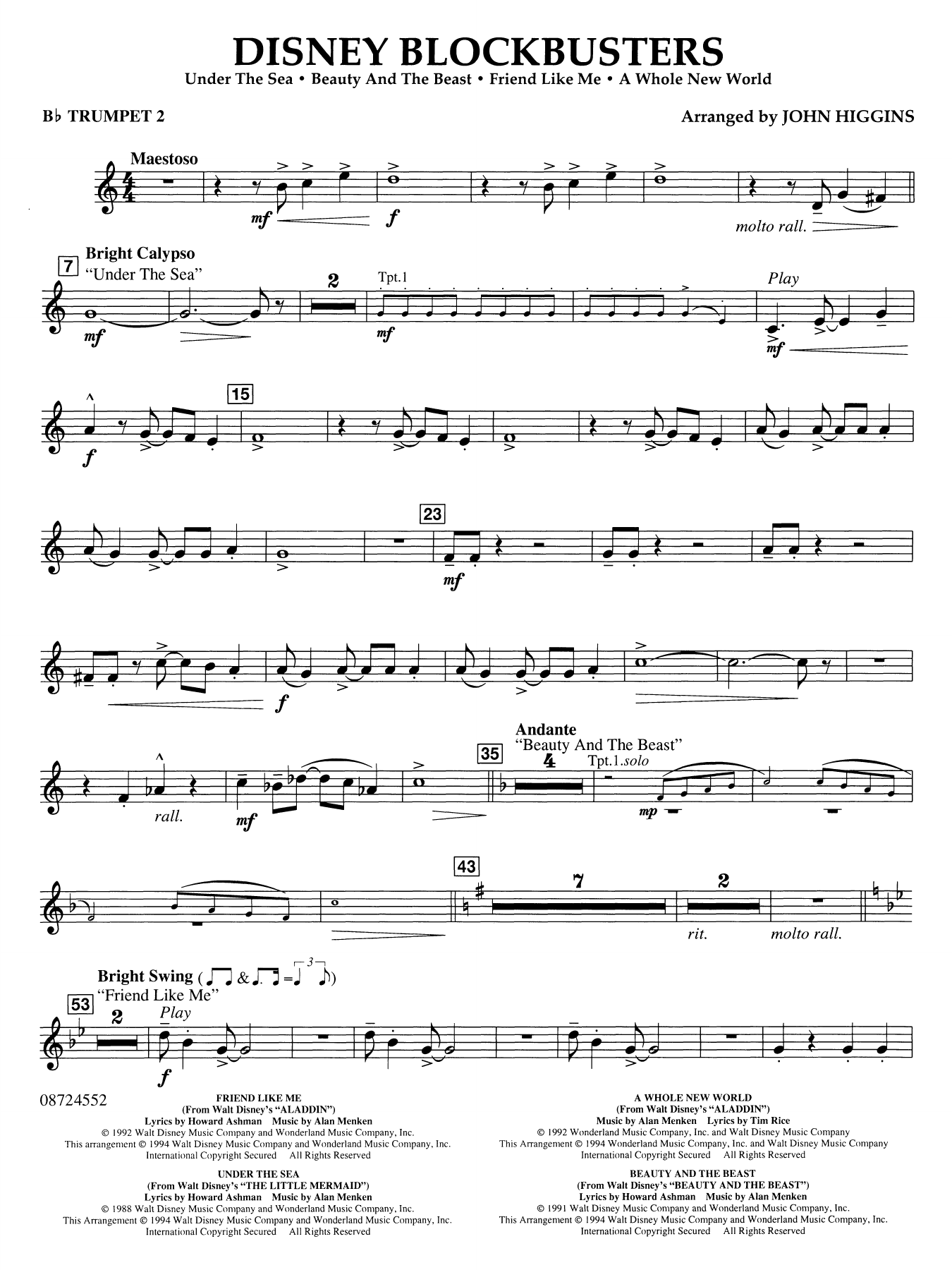 Disney Blockbusters - Bb Trumpet 2